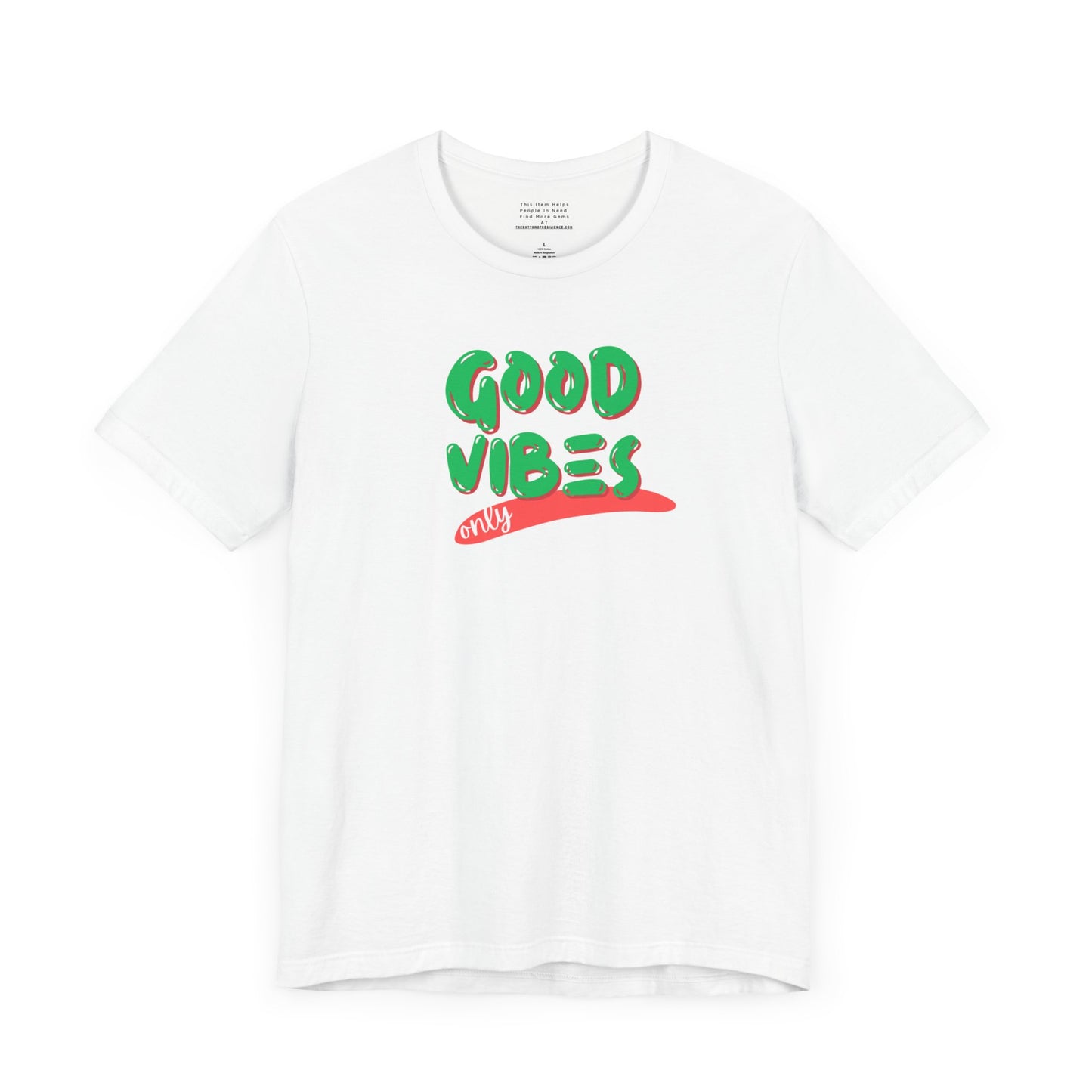 Good Vibes Unisex Jersey Short Sleeve Tee-mental health awareness month