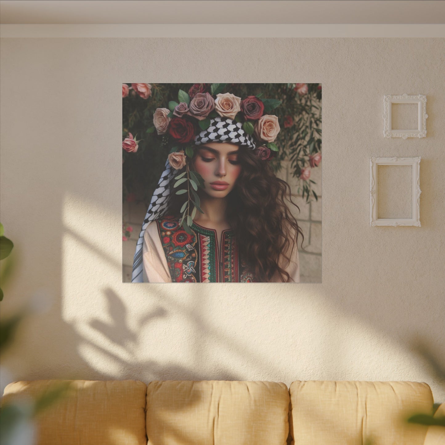 Giclée Print Canvas set of rose girl