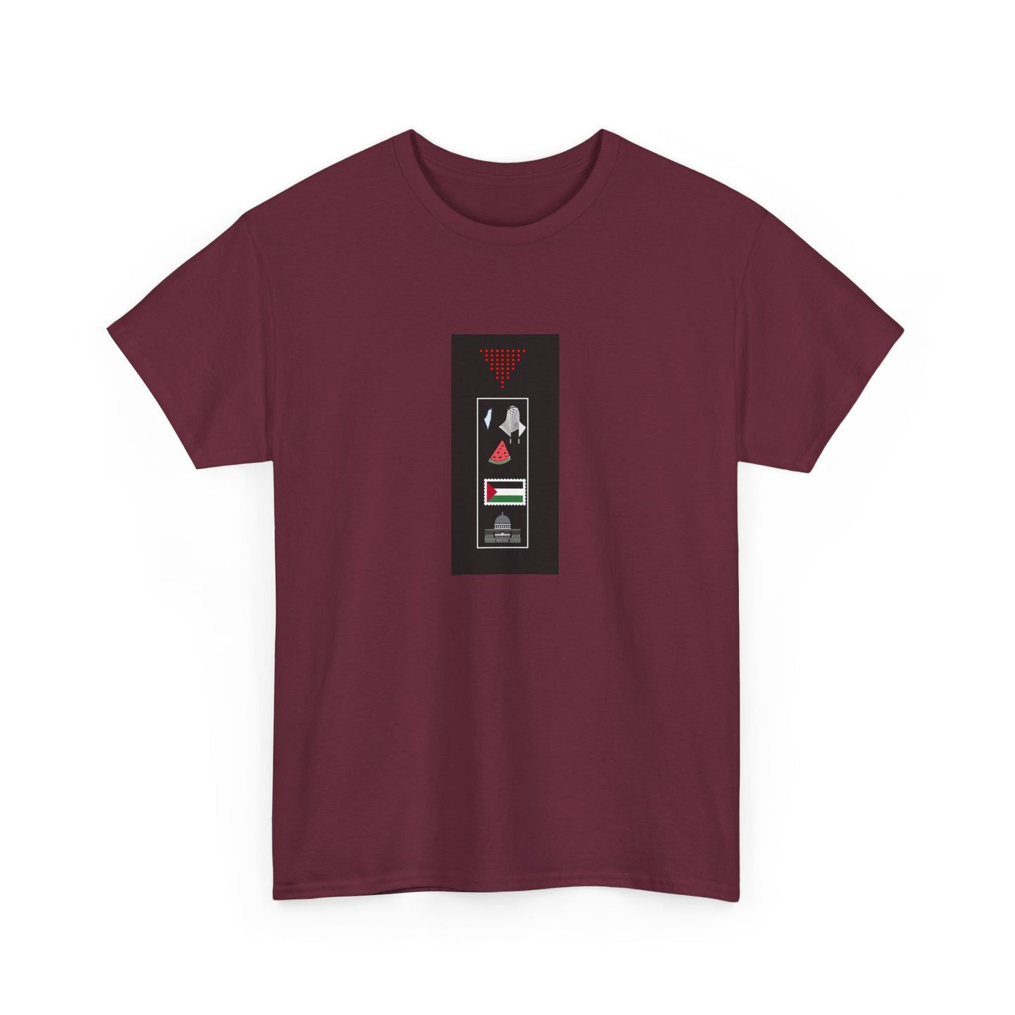 Palestine icon list Unisex Heavy Cotton Tee