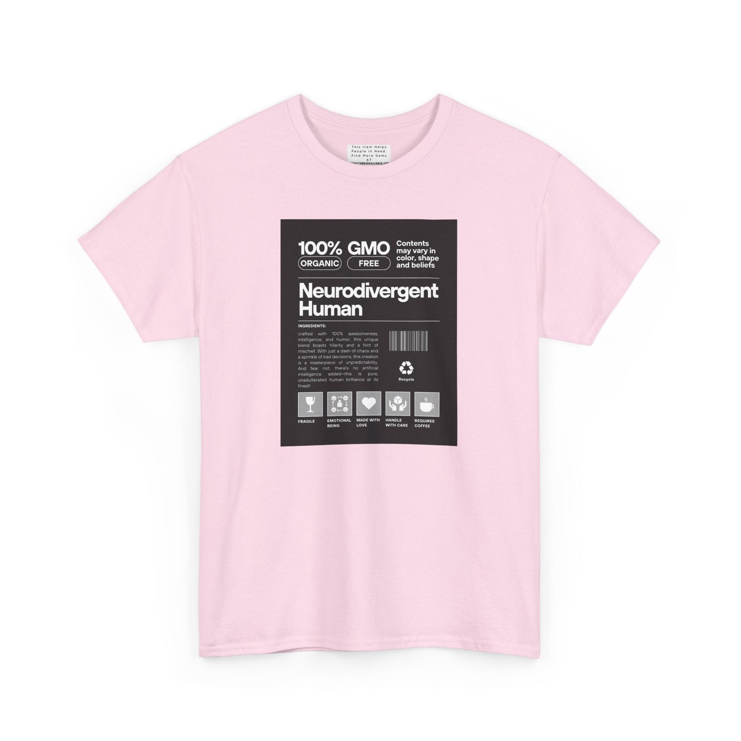 Neurodivergent Human Unisex Heavy Cotton Tee