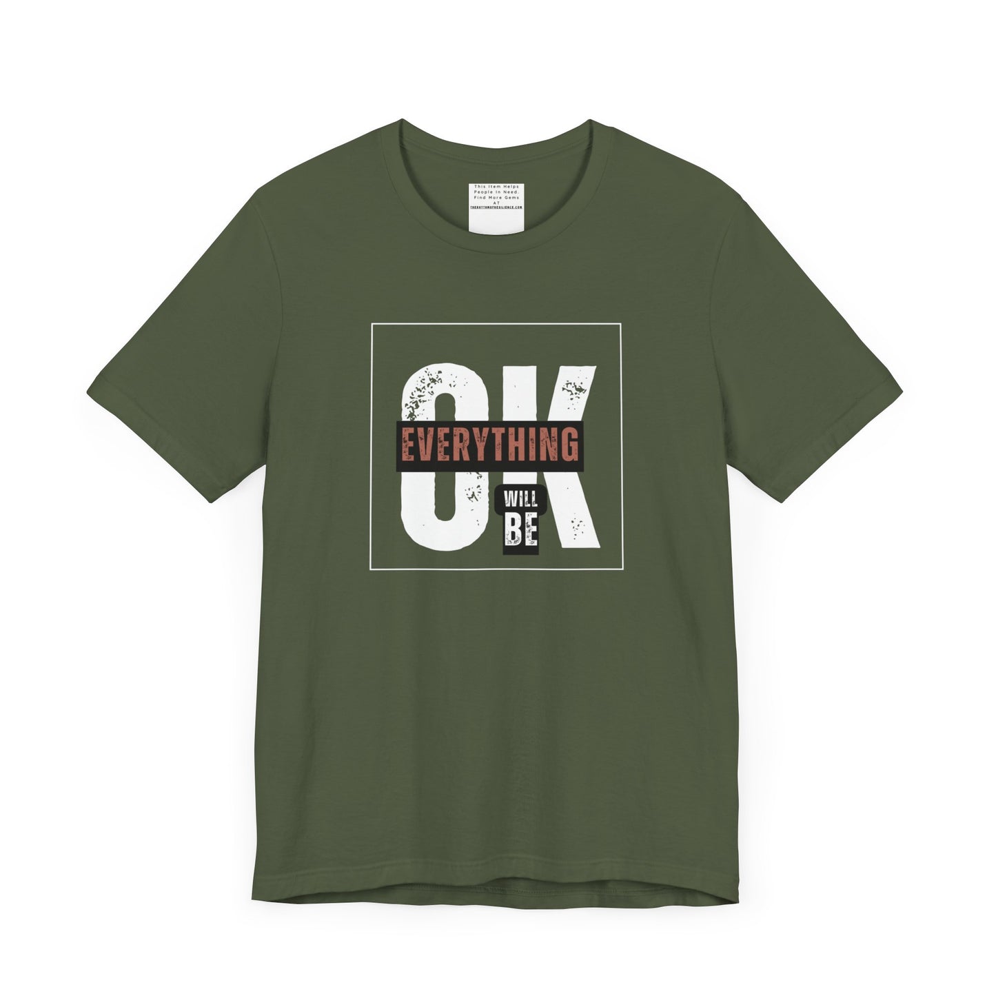Everything will be ok Unisex Jersey Short Sleeve Tee-mental health awareness month