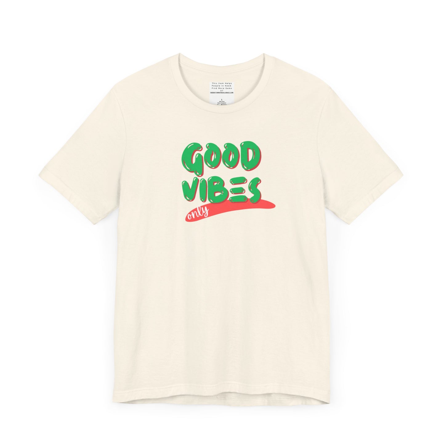 Good Vibes Unisex Jersey Short Sleeve Tee-mental health awareness month