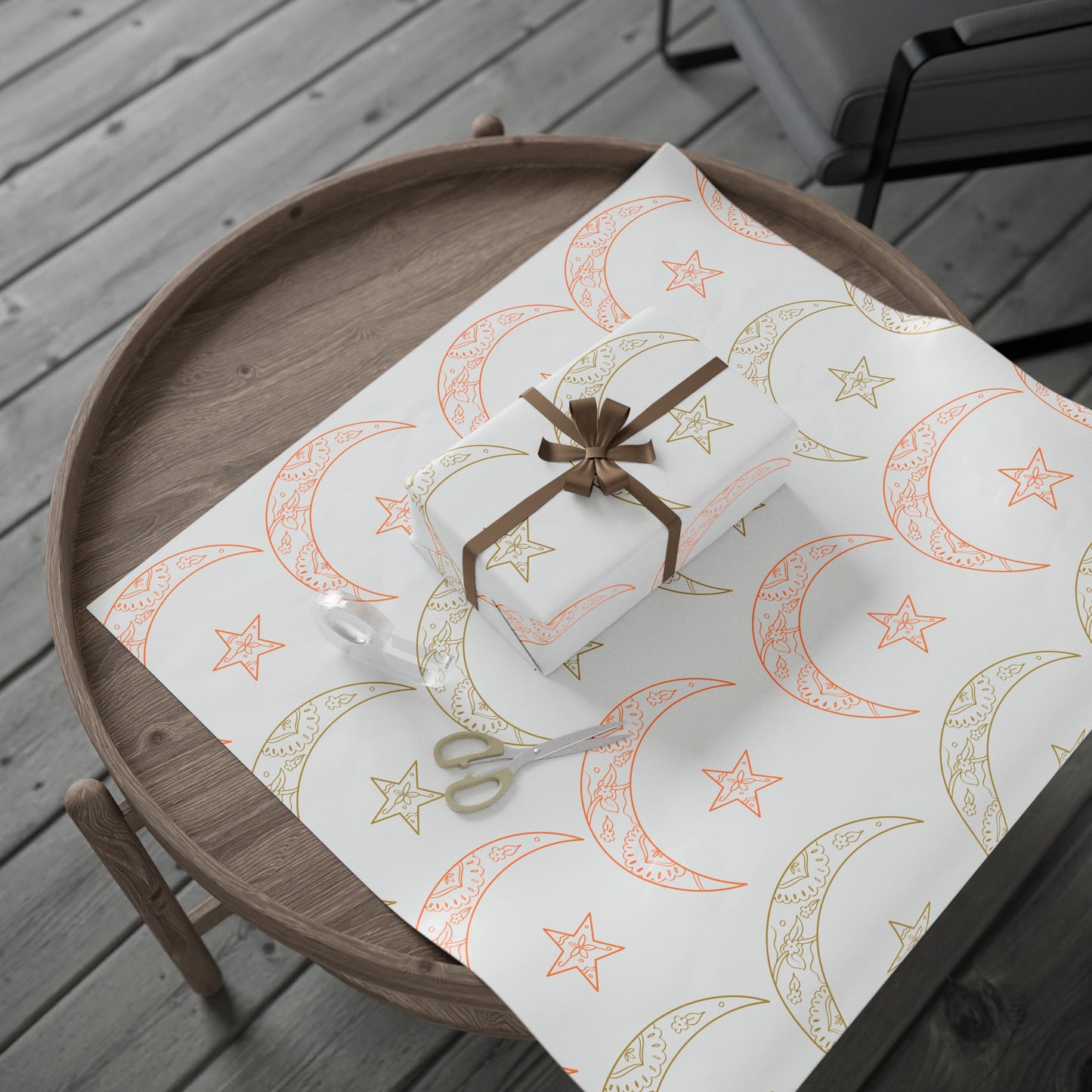 Wrapping Papers, Ramadan gift, Eid gift, holiday gift, Arabic, Islam, gift wrap, white