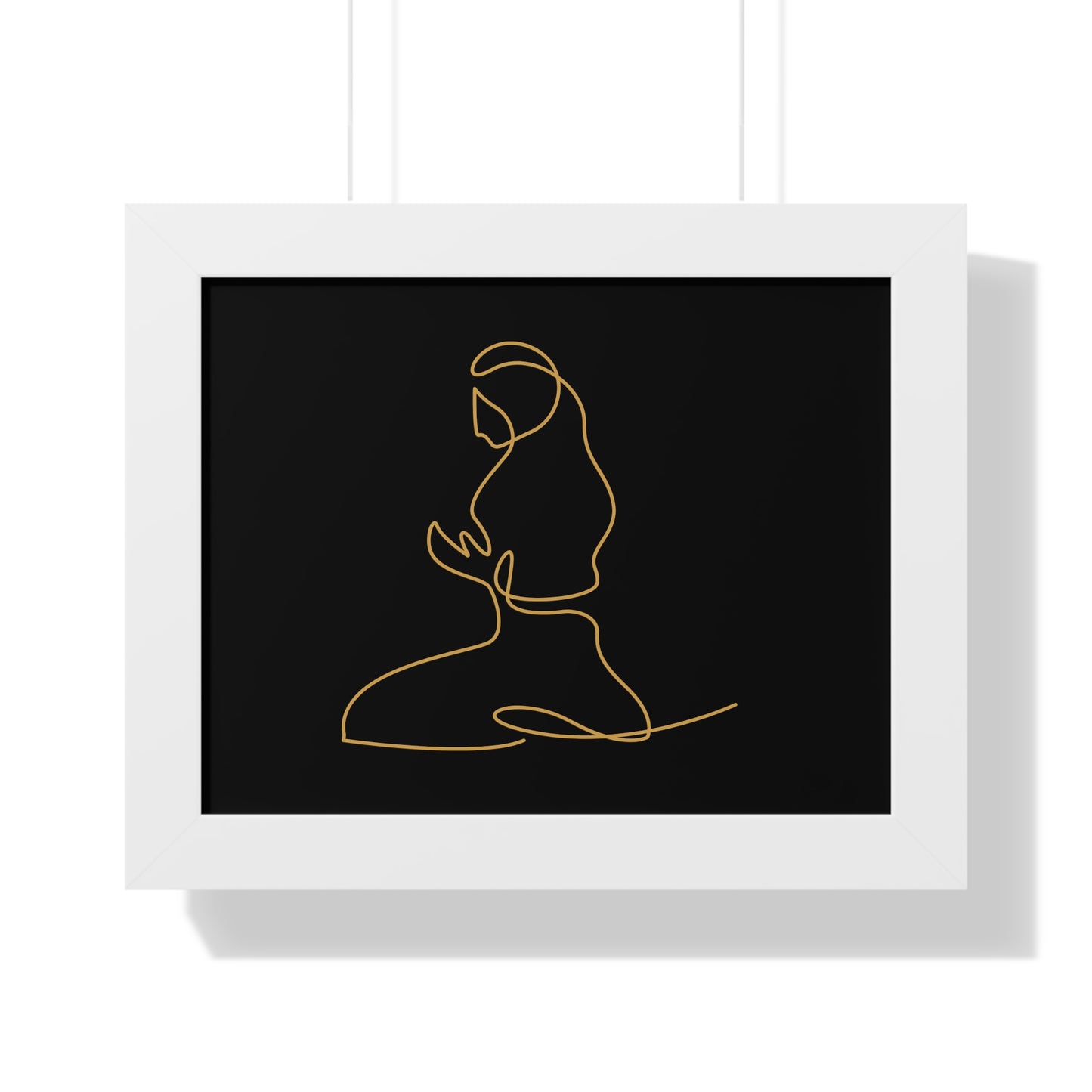 Framed Poster praying, Islam, Islam praying, women praying, Muslim woman, gift, Eid, Ramadan, decor, wall art, minimal art, Islam art