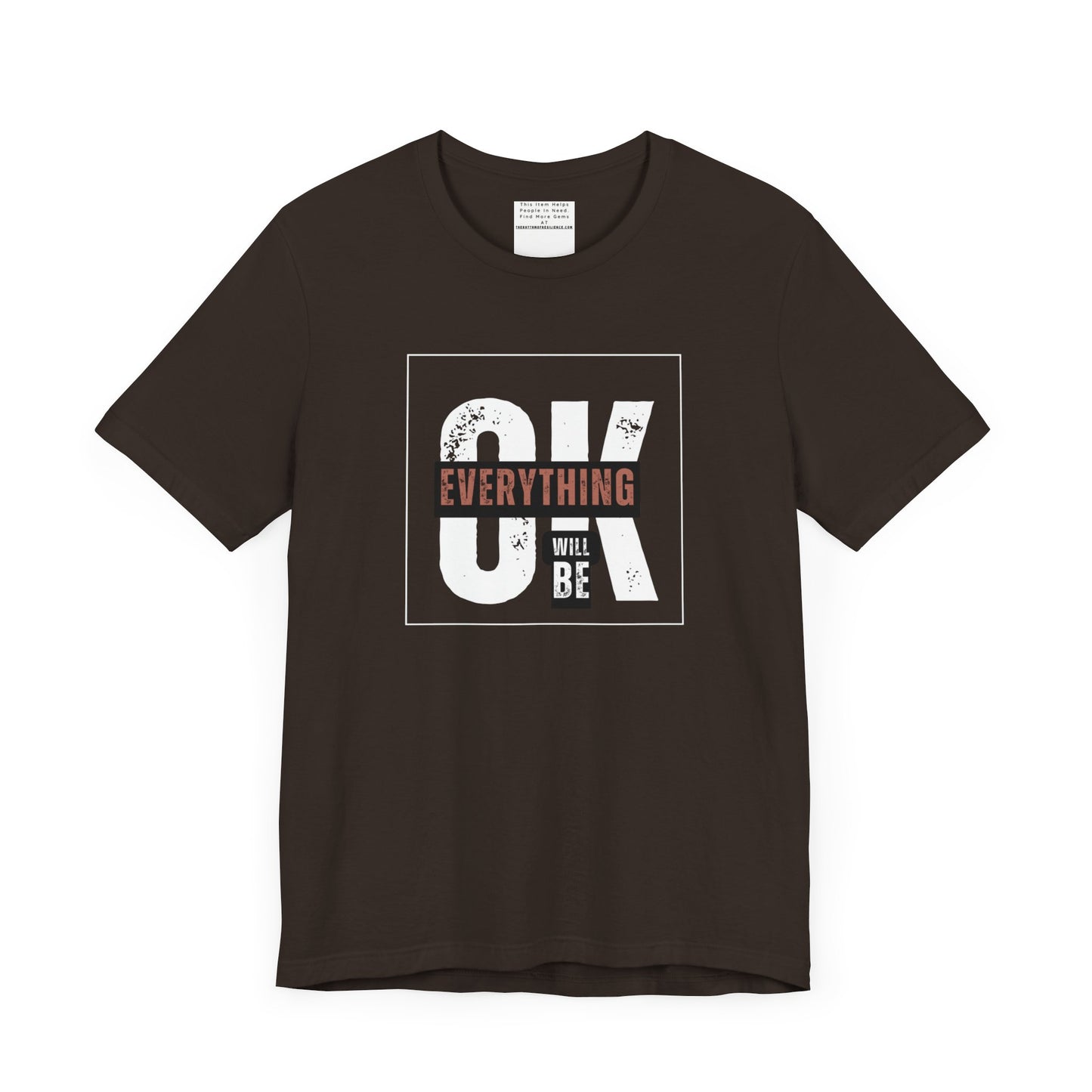 Everything will be ok Unisex Jersey Short Sleeve Tee-mental health awareness month