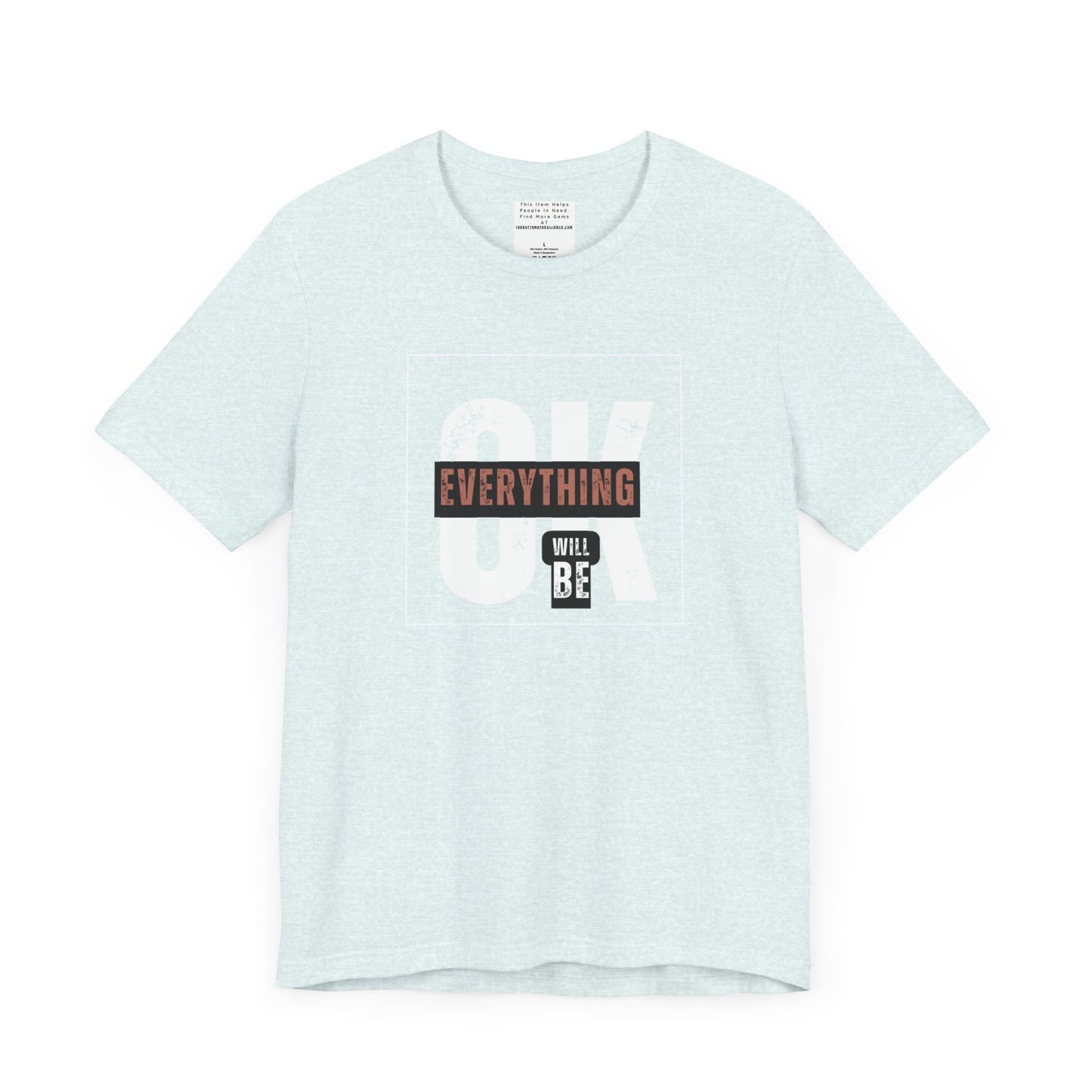 Everything will be ok Unisex Jersey Short Sleeve Tee-mental health awareness month