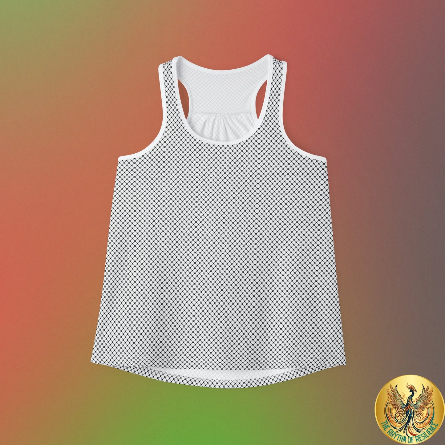 Black and White Kufiyah keffiyeh Print Women's Tank Top (AOP)
