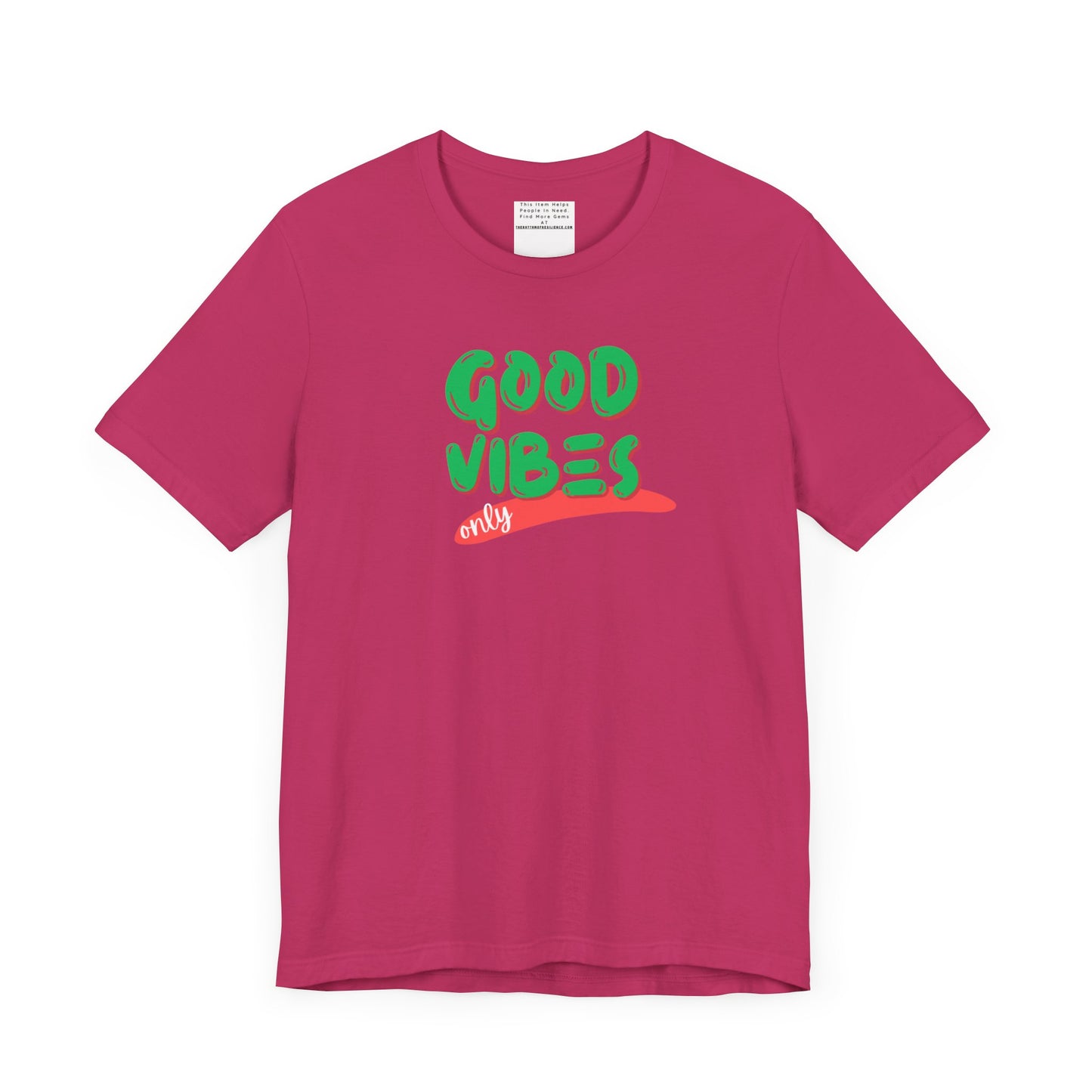Good Vibes Unisex Jersey Short Sleeve Tee-mental health awareness month