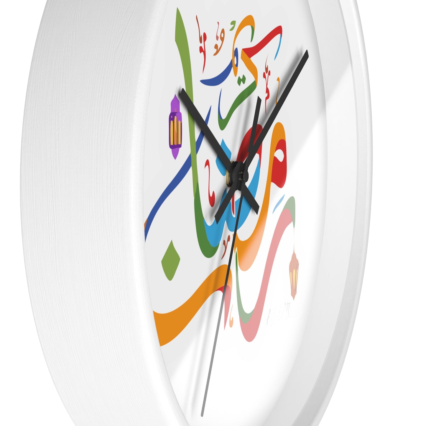 Ramadan Wall Clock, Ramadan Kareem, Arabic writing, Arabic calligraphy, Islam, gift, Eid, holiday gift, wall decor