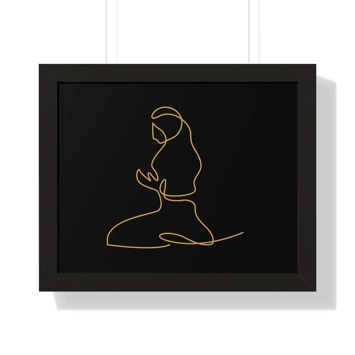 Framed Poster praying, Islam, Islam praying, women praying, Muslim woman, gift, Eid, Ramadan, decor, wall art, minimal art, Islam art