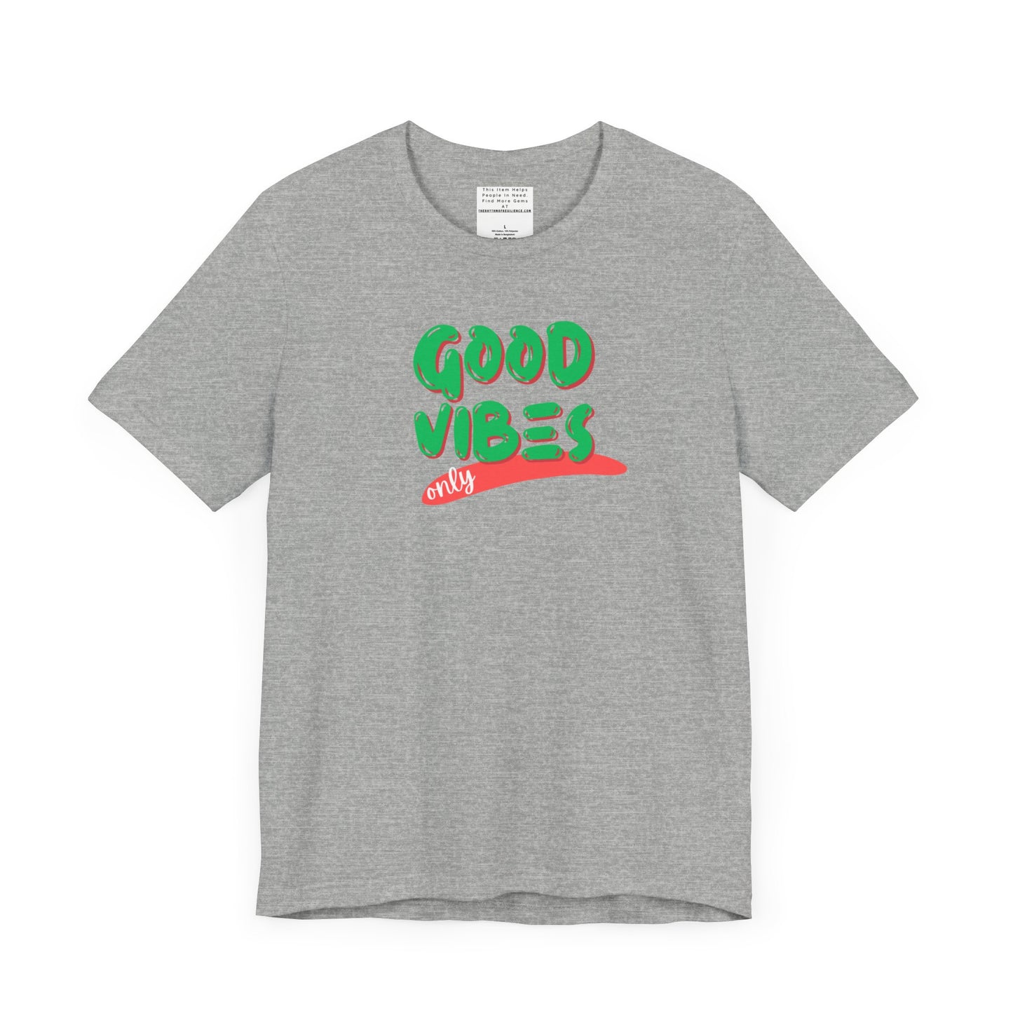 Good Vibes Unisex Jersey Short Sleeve Tee-mental health awareness month