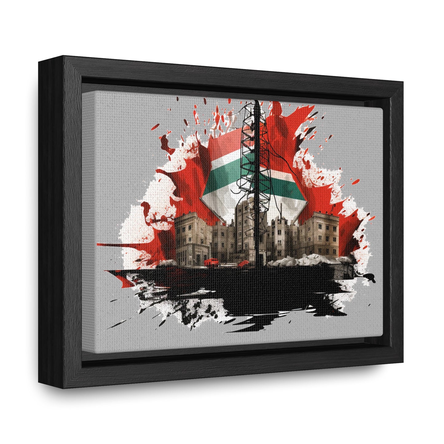 Canvas Wraps, Horizontal Frame, Palestine, Resist, Support the Cause in Style, Keffiyeh, Resistance, Free Palestine, Gaza, Palestine art