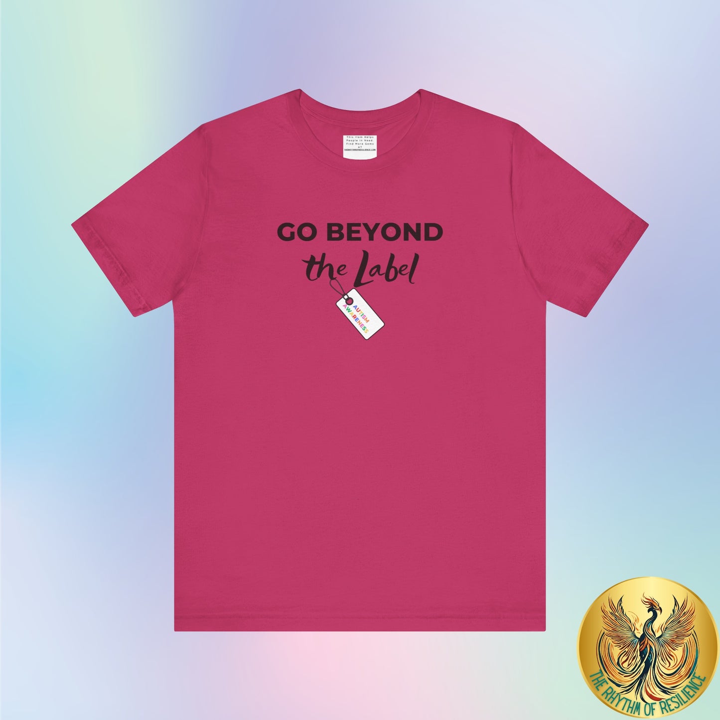 Go beyond the label Unisex Jersey Short Sleeve Tee-mental health awareness month