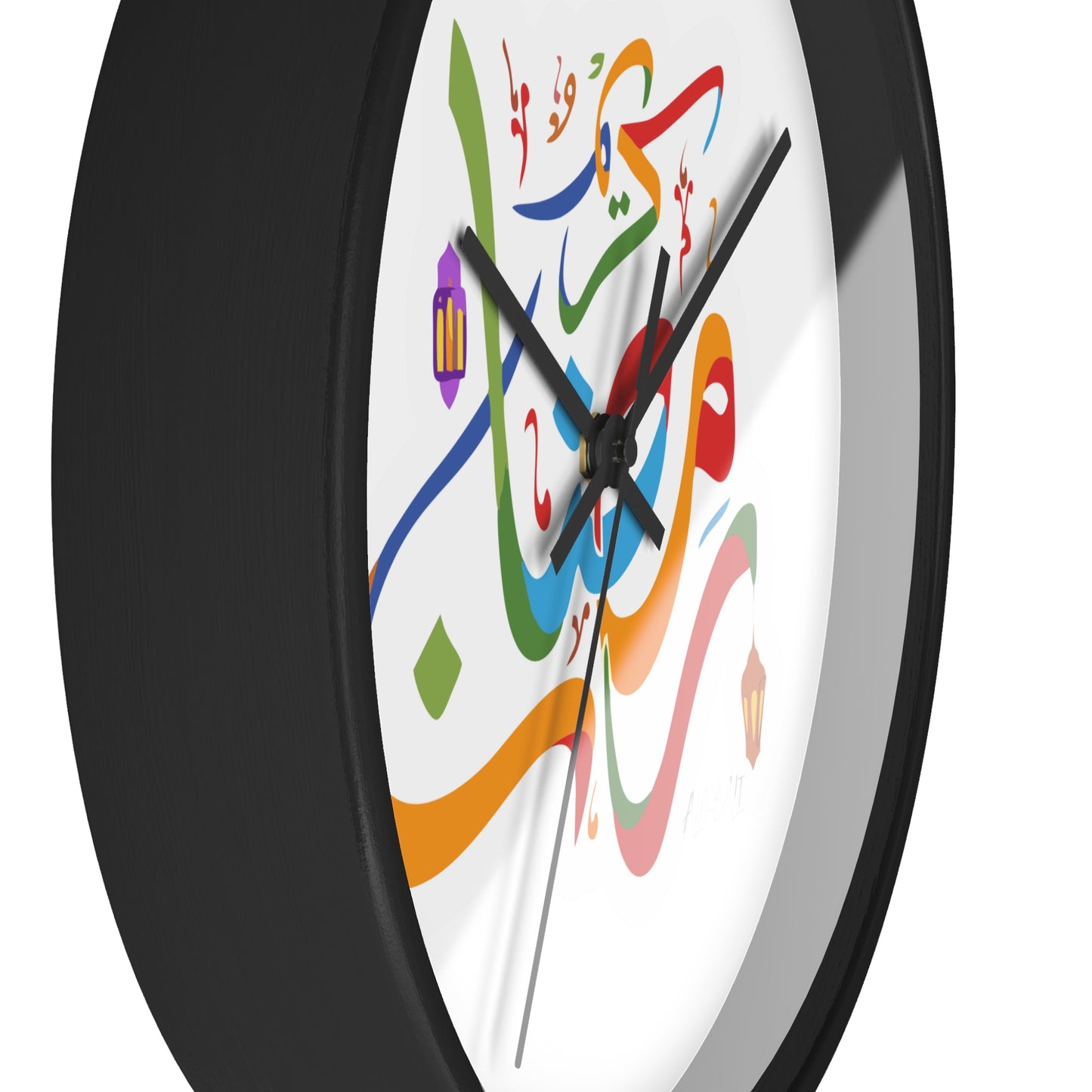 Ramadan Wall Clock, Ramadan Kareem, Arabic writing, Arabic calligraphy, Islam, gift, Eid, holiday gift, wall decor