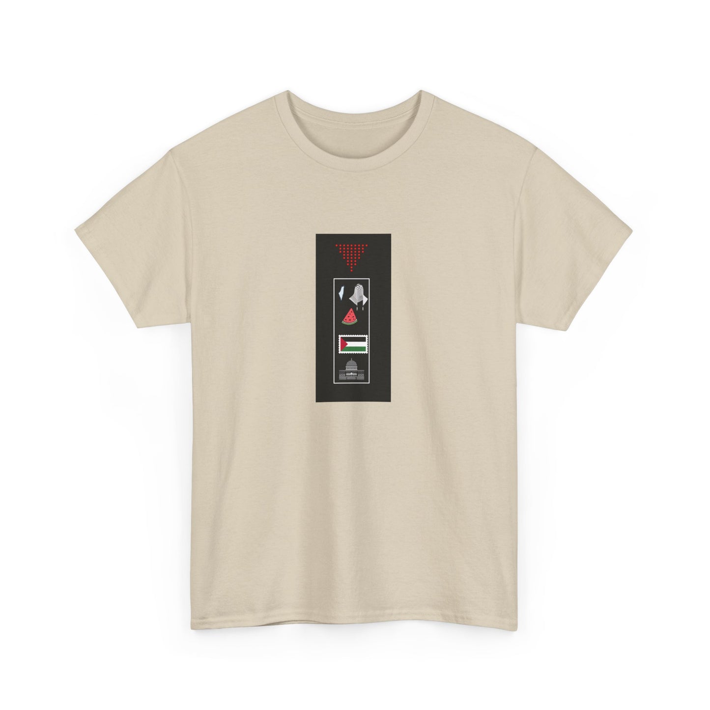 Palestine icon list Unisex Heavy Cotton Tee