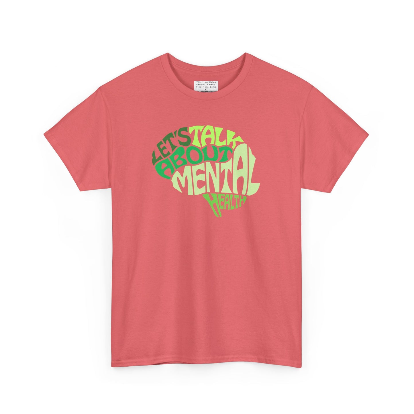 Lets talk about mental health Unisex Heavy Cotton Tee
