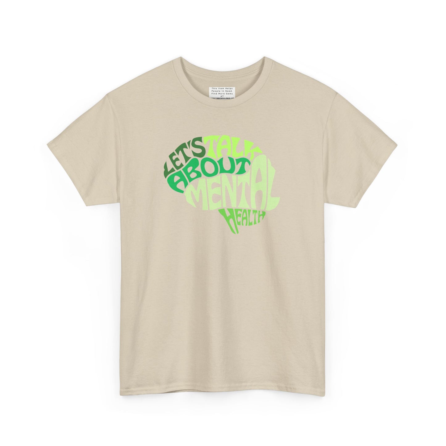 Lets talk about mental health Unisex Heavy Cotton Tee