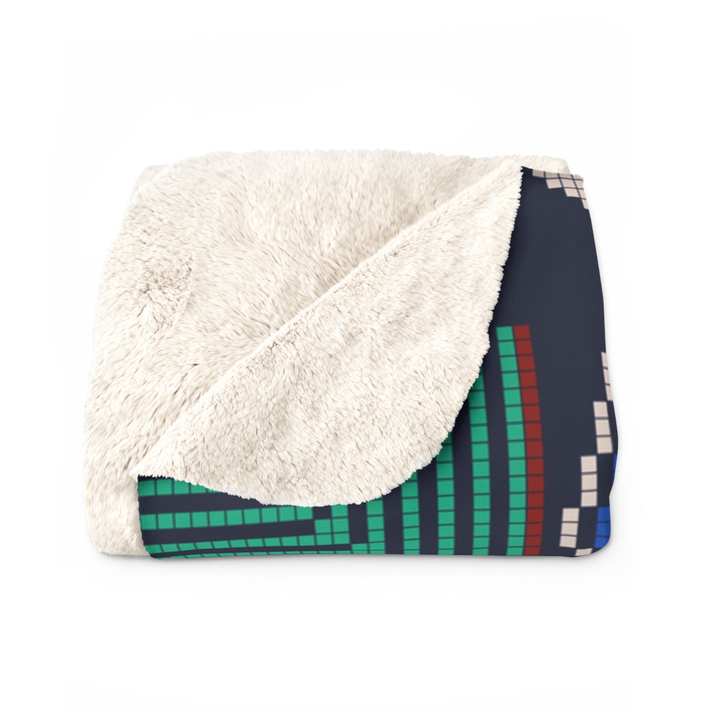 Sherpa Fleece Blanket, Tatreez design