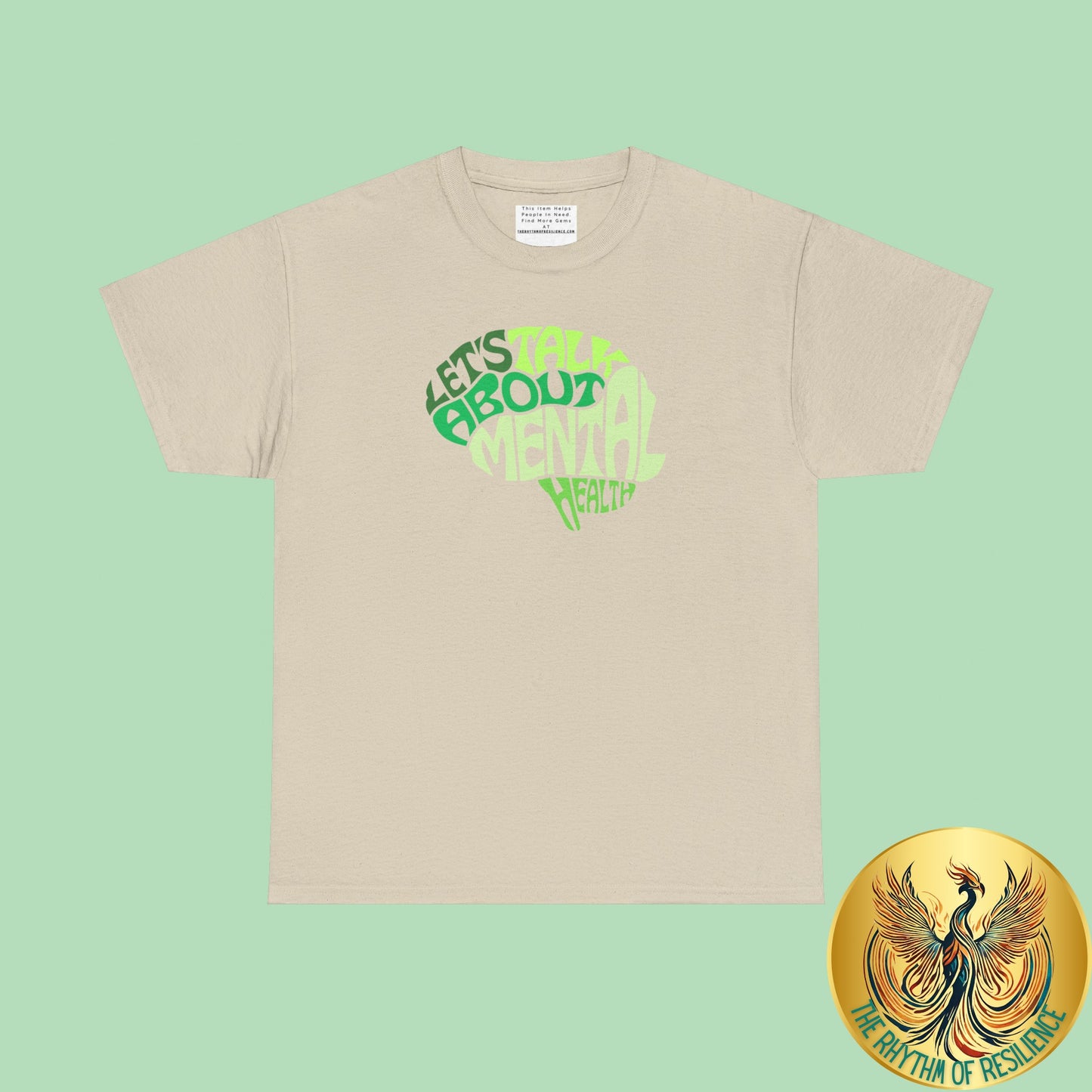 Lets talk about mental health Unisex Heavy Cotton Tee