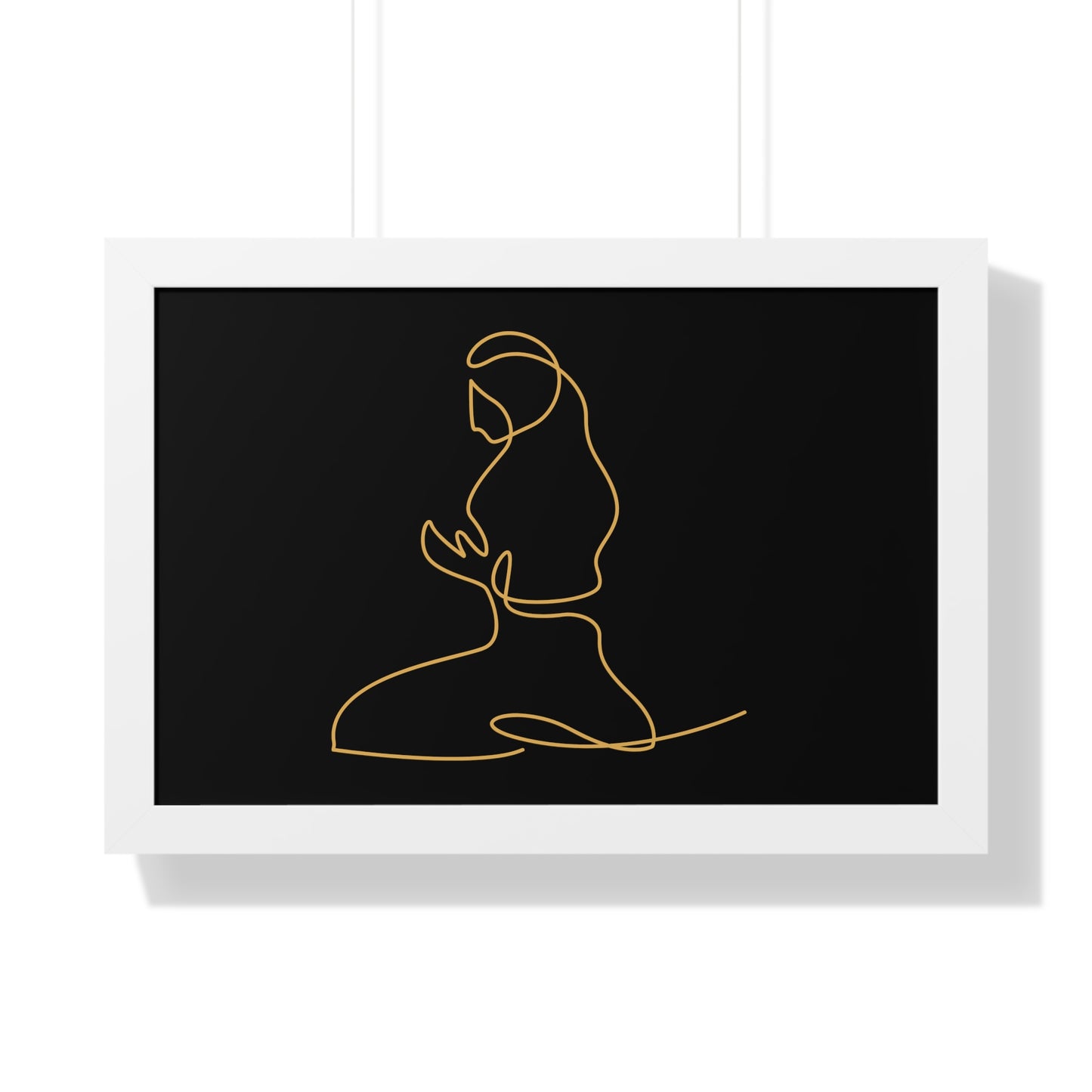 Framed Poster praying, Islam, Islam praying, women praying, Muslim woman, gift, Eid, Ramadan, decor, wall art, minimal art, Islam art