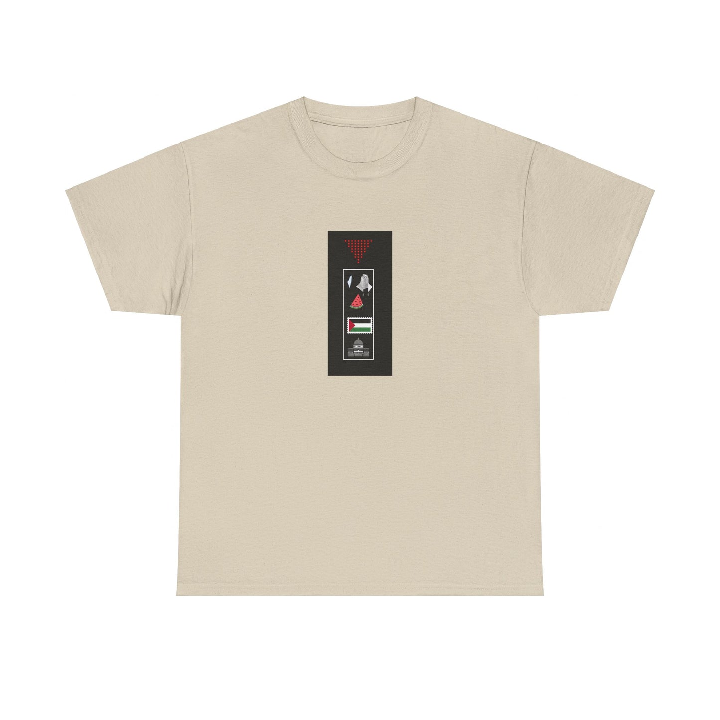 Palestine icon list Unisex Heavy Cotton Tee