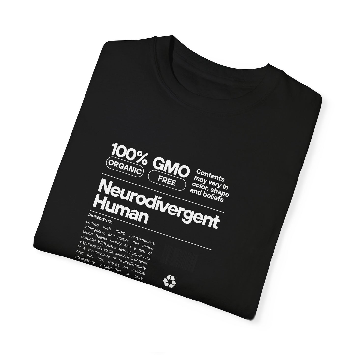 Neurodivergent Human Unisex Garment-Dyed T-shirt