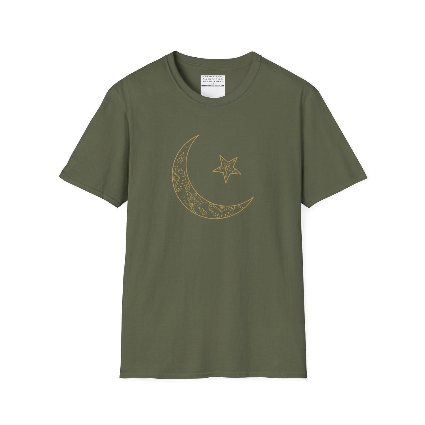Unisex Heavy Cotton Tee, Islam shirt, shirt, Islam, gift, Eid, holiday, beads, fasting, Arabi, Arabic calligraphy, moon, star, crescent