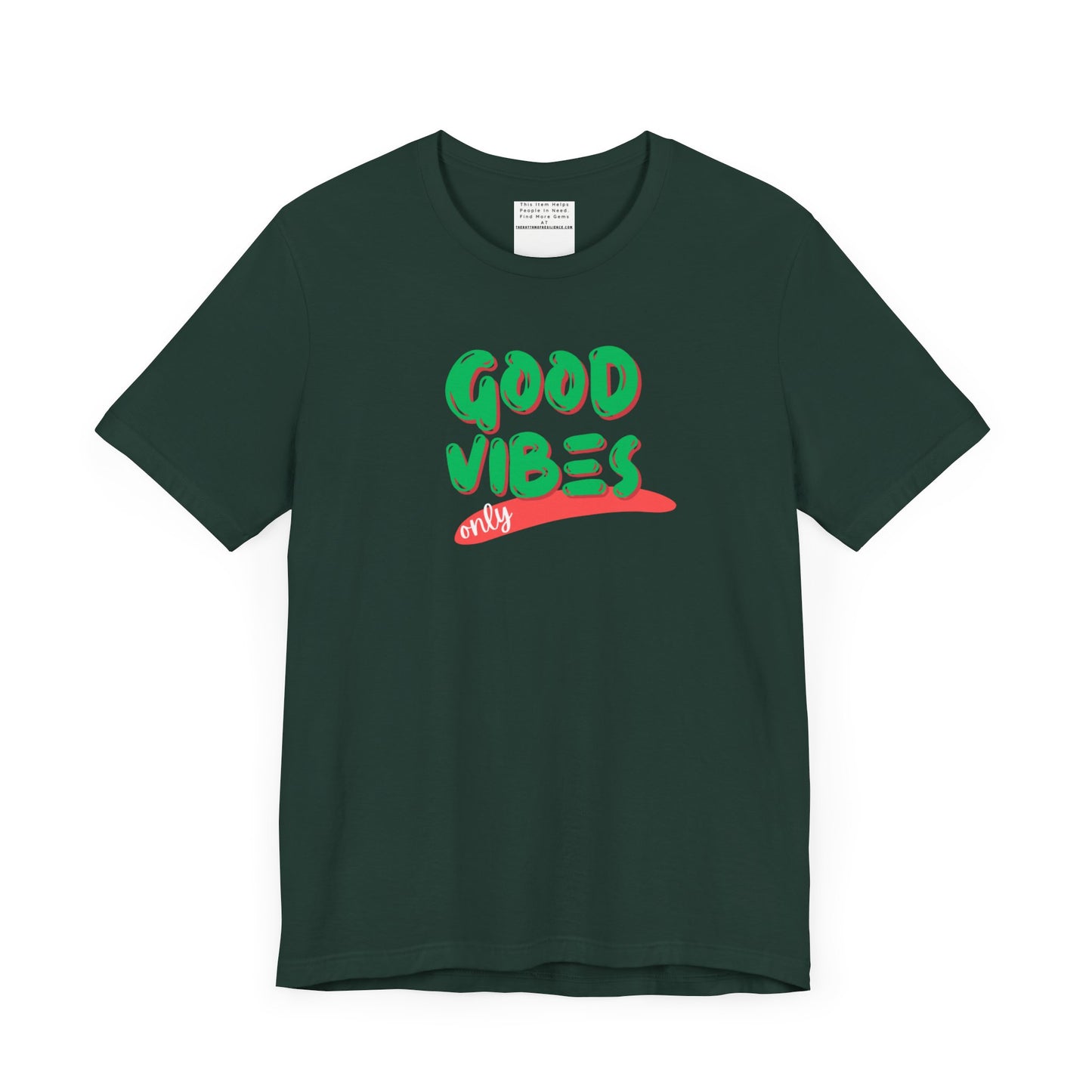 Good Vibes Unisex Jersey Short Sleeve Tee-mental health awareness month