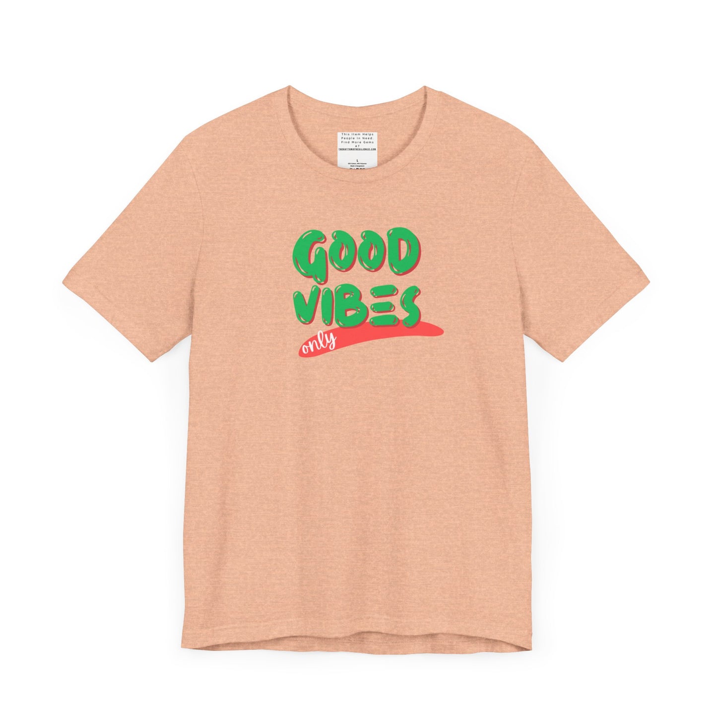Good Vibes Unisex Jersey Short Sleeve Tee-mental health awareness month