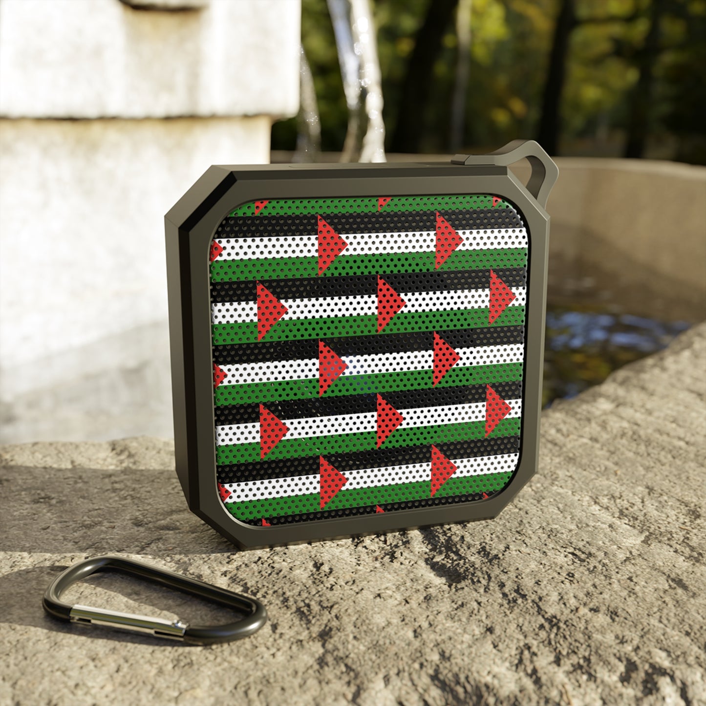 Outdoor Bluetooth Speaker. Palestine flag Pattern