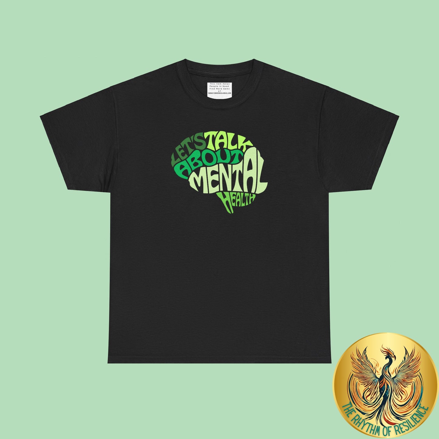 Lets talk about mental health Unisex Heavy Cotton Tee