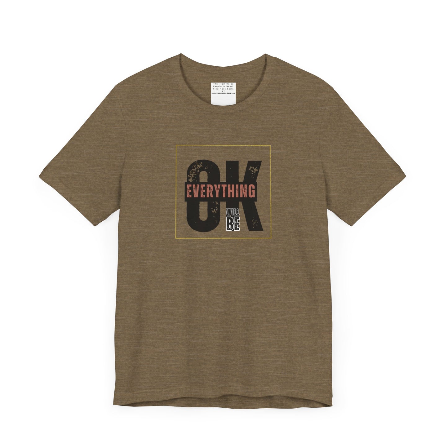 Everything Will Be ok Unisex Jersey Short Sleeve Tee-mental health awareness month