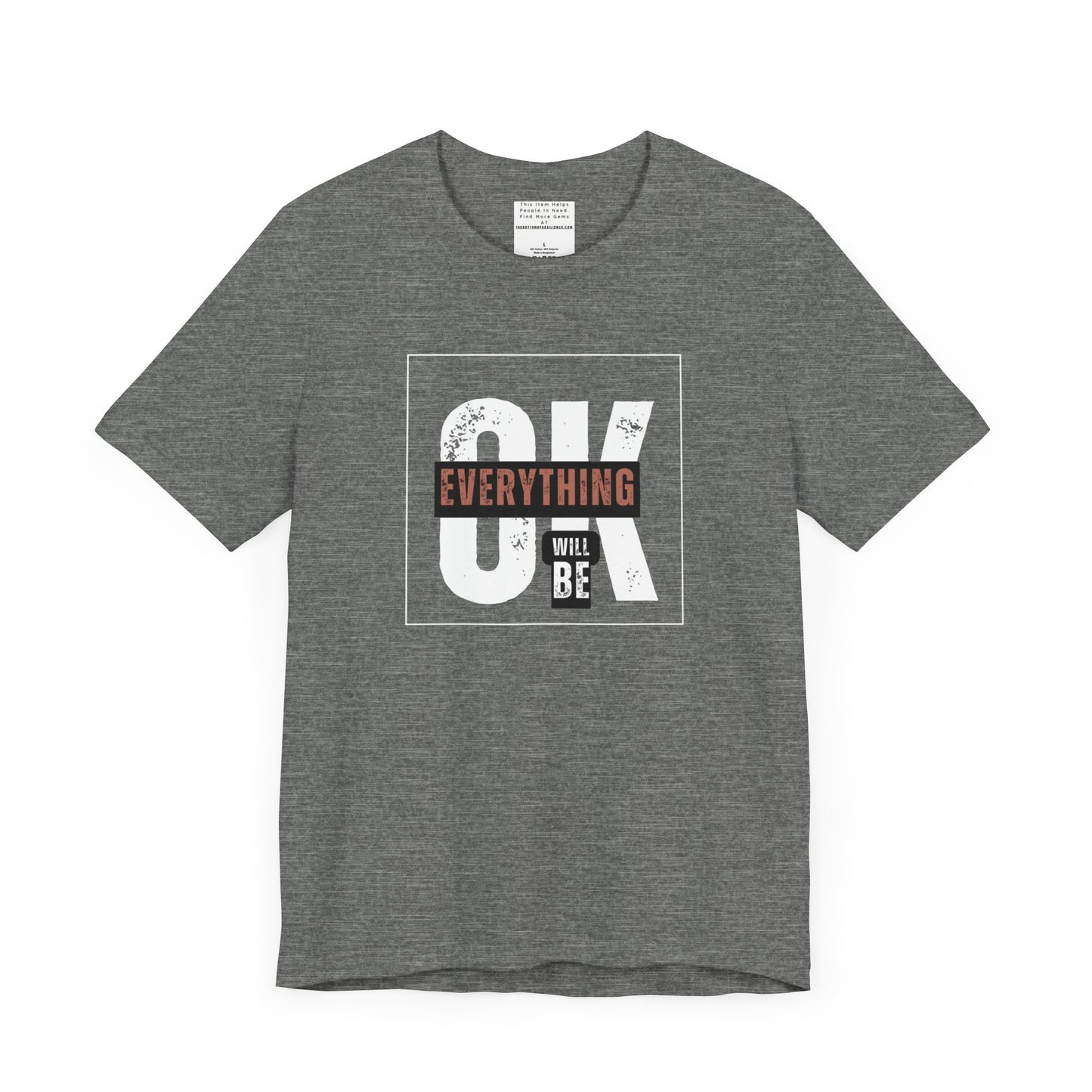 Everything will be ok Unisex Jersey Short Sleeve Tee-mental health awareness month