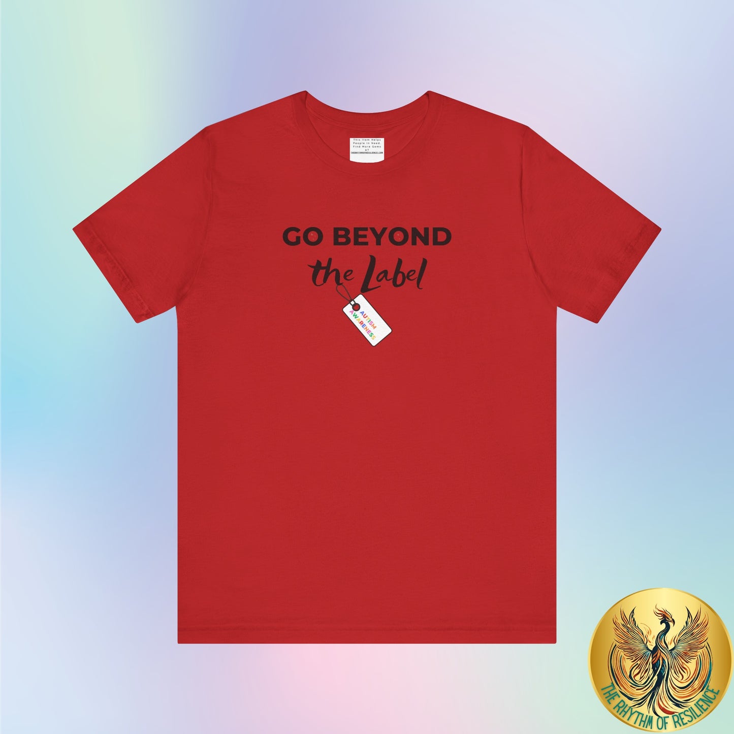 Go beyond the label Unisex Jersey Short Sleeve Tee-mental health awareness month