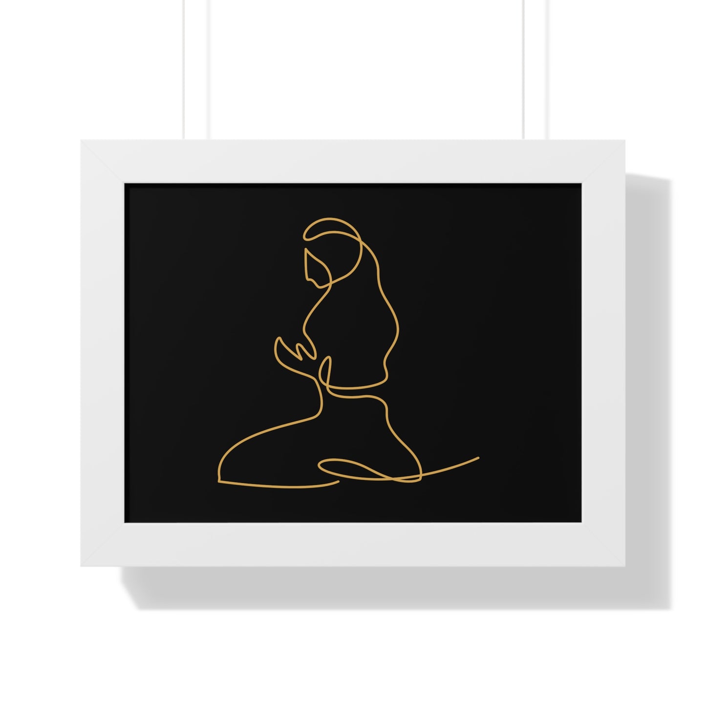 Framed Poster praying, Islam, Islam praying, women praying, Muslim woman, gift, Eid, Ramadan, decor, wall art, minimal art, Islam art