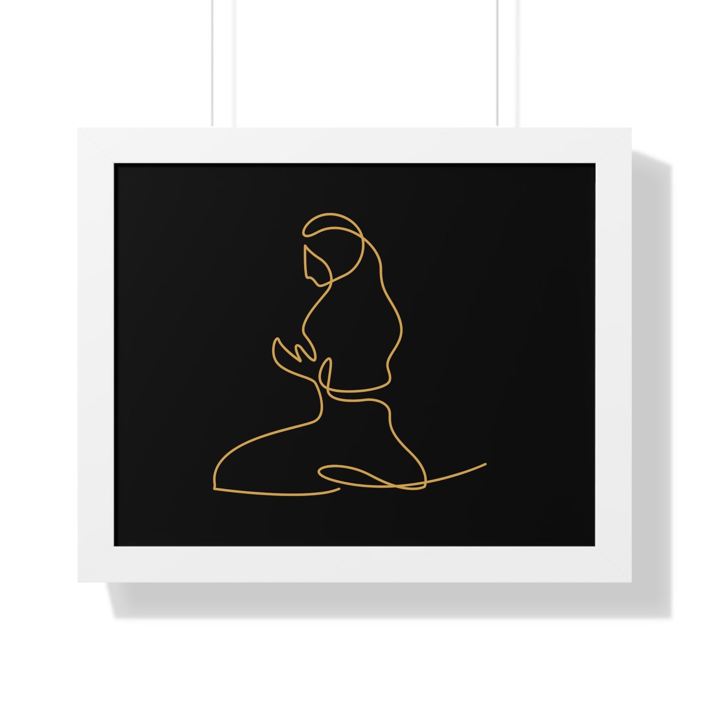 Framed Poster praying, Islam, Islam praying, women praying, Muslim woman, gift, Eid, Ramadan, decor, wall art, minimal art, Islam art