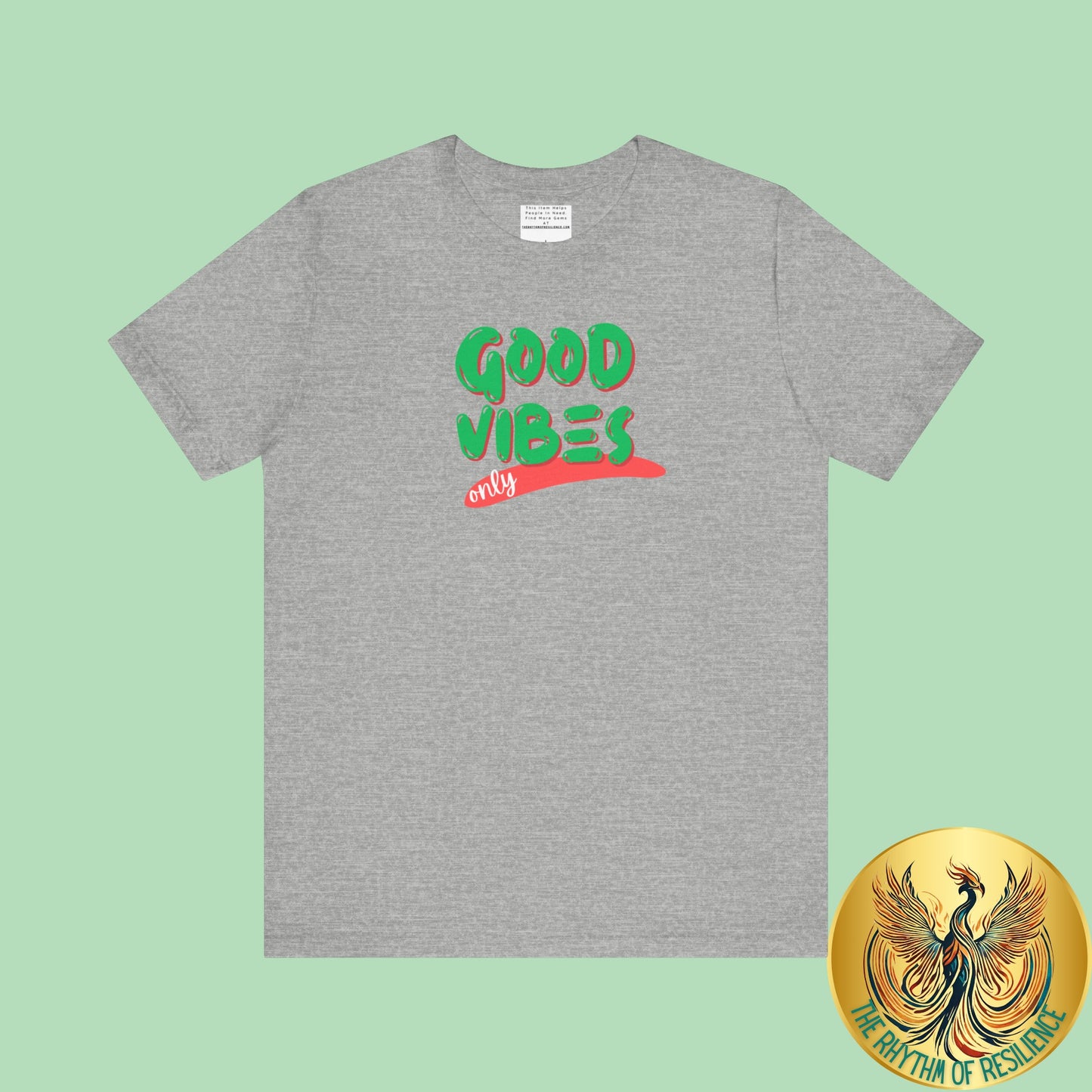 Good Vibes Unisex Jersey Short Sleeve Tee-mental health awareness month
