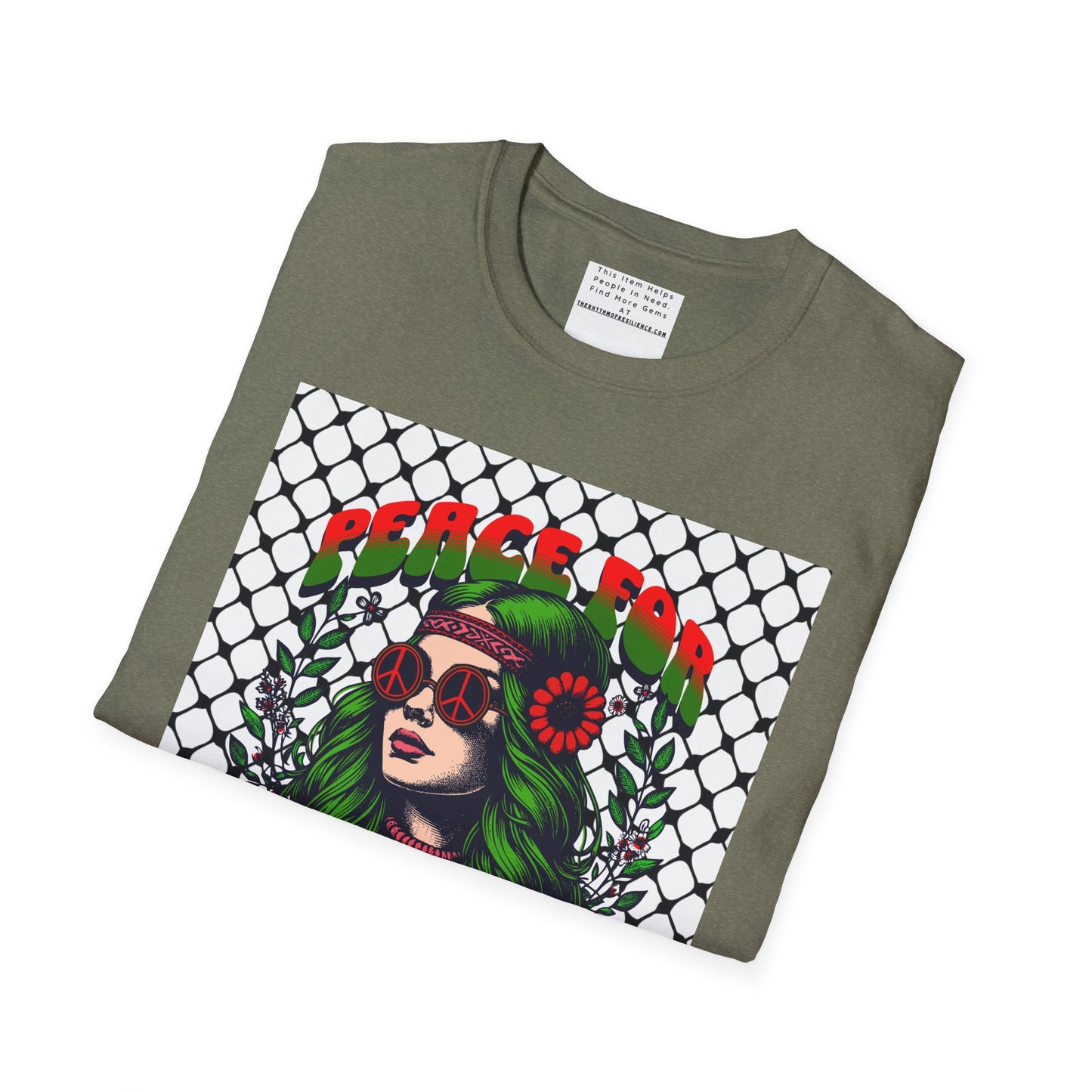 Peace for Palestine Unisex Softstyle T-Shirt