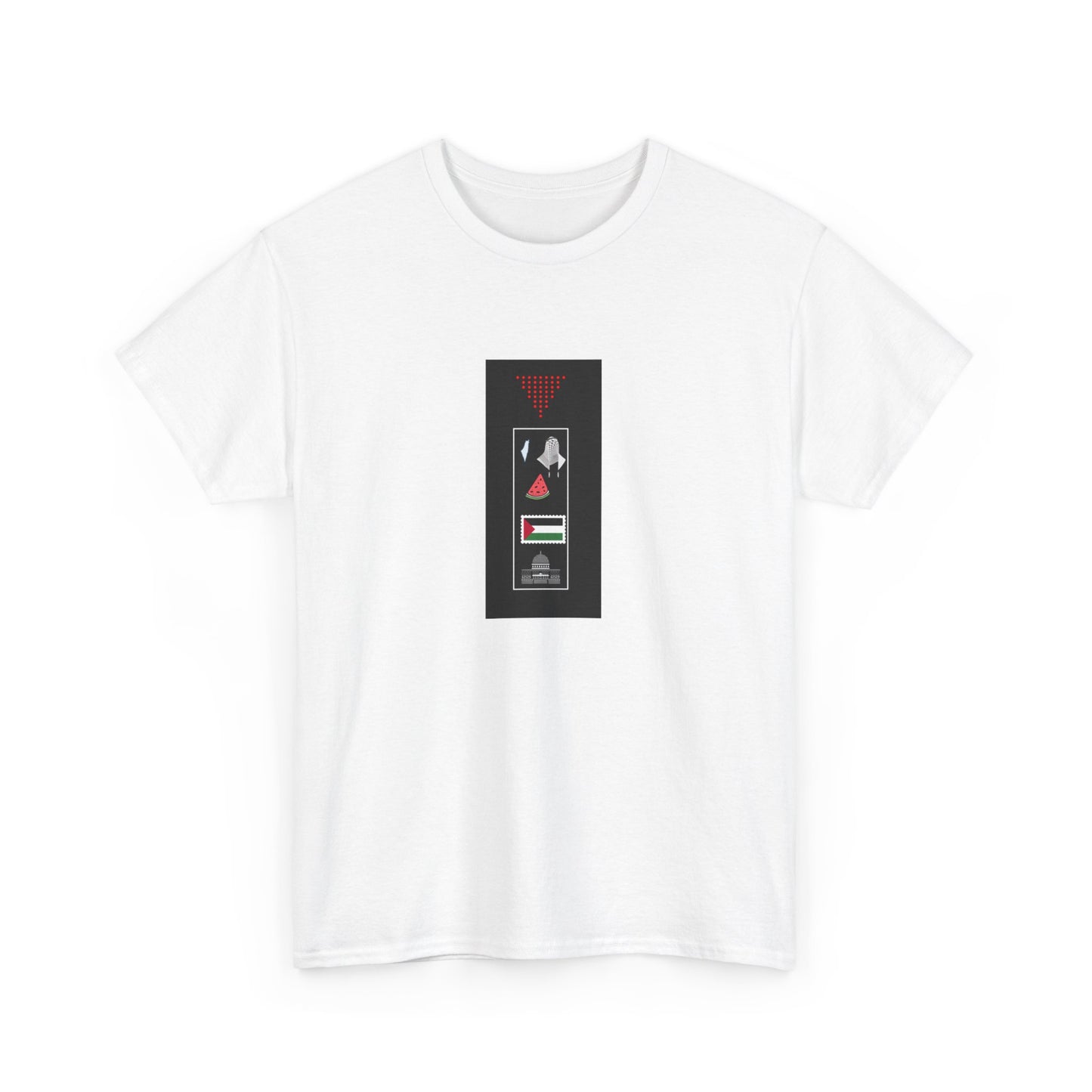 Palestine icon list Unisex Heavy Cotton Tee