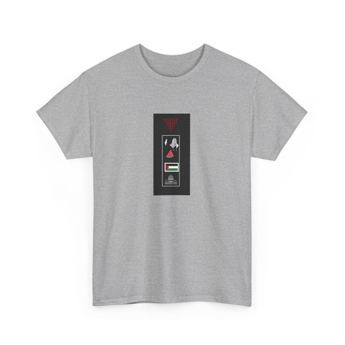 Palestine icon list Unisex Heavy Cotton Tee