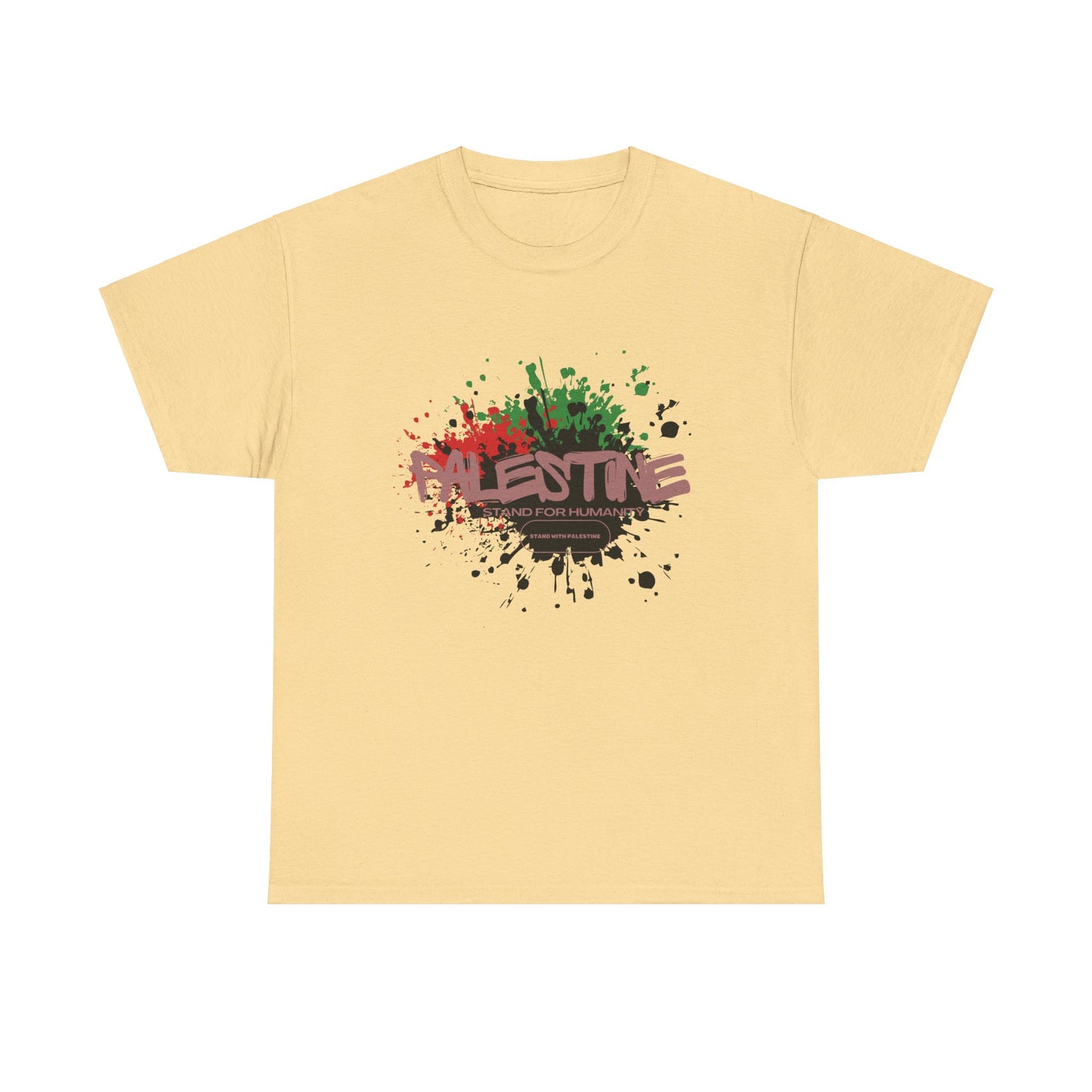 Unisex Palestine Spring Splatter Heavy Cotton Tee