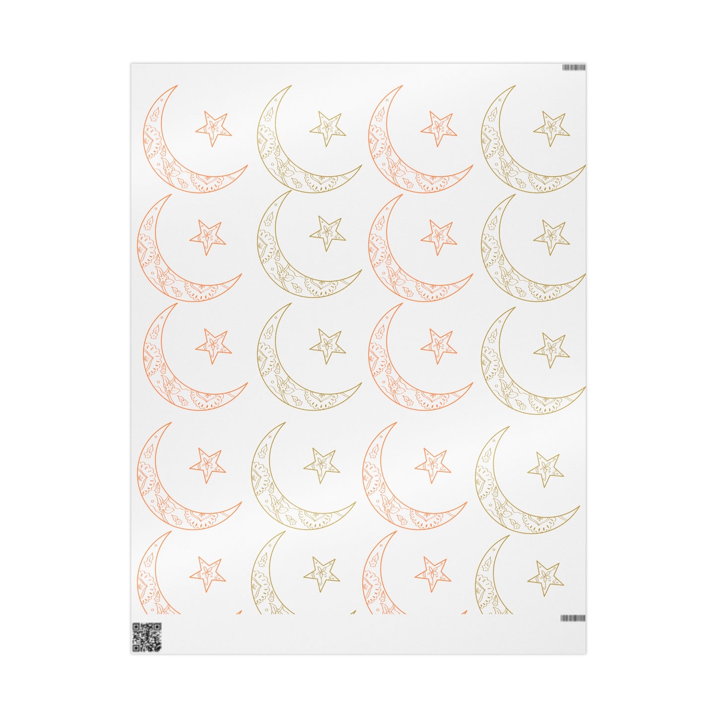 Wrapping Papers, Ramadan gift, Eid gift, holiday gift, Arabic, Islam, gift wrap, white