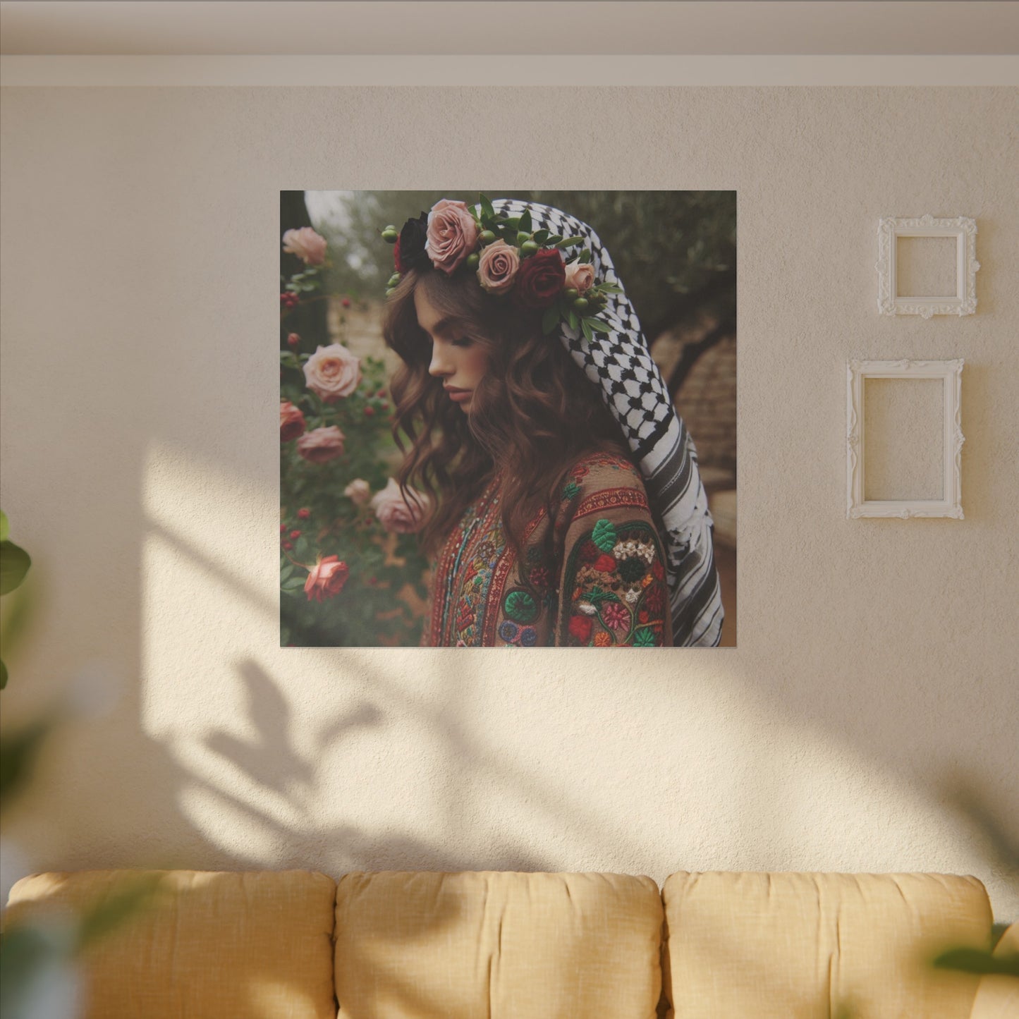 2 of 3 Giclée Print Canvas set of rose girlv