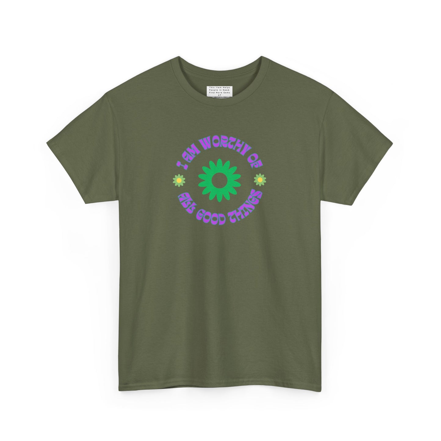 I AM WORTHY Unisex Heavy Cotton Tee