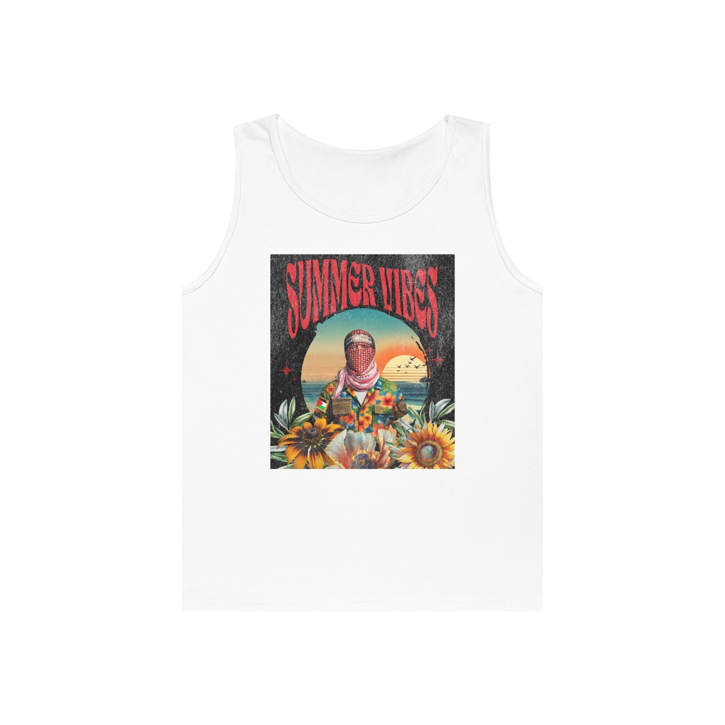 Summer Vibes Unisex Heavy Cotton Tank Top