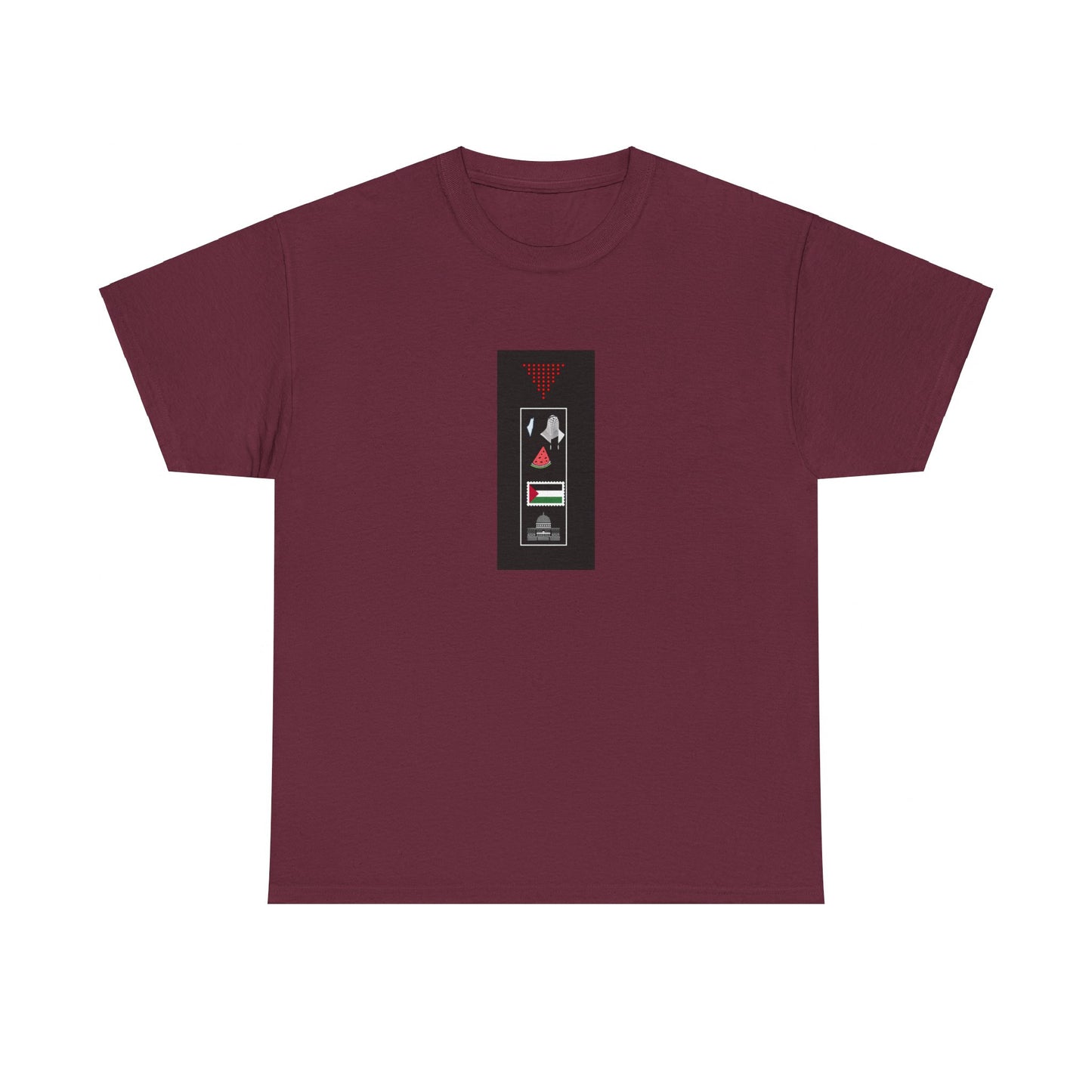 Palestine icon list Unisex Heavy Cotton Tee