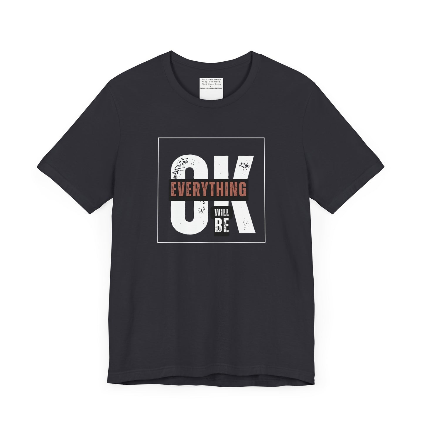 Everything will be ok Unisex Jersey Short Sleeve Tee-mental health awareness month