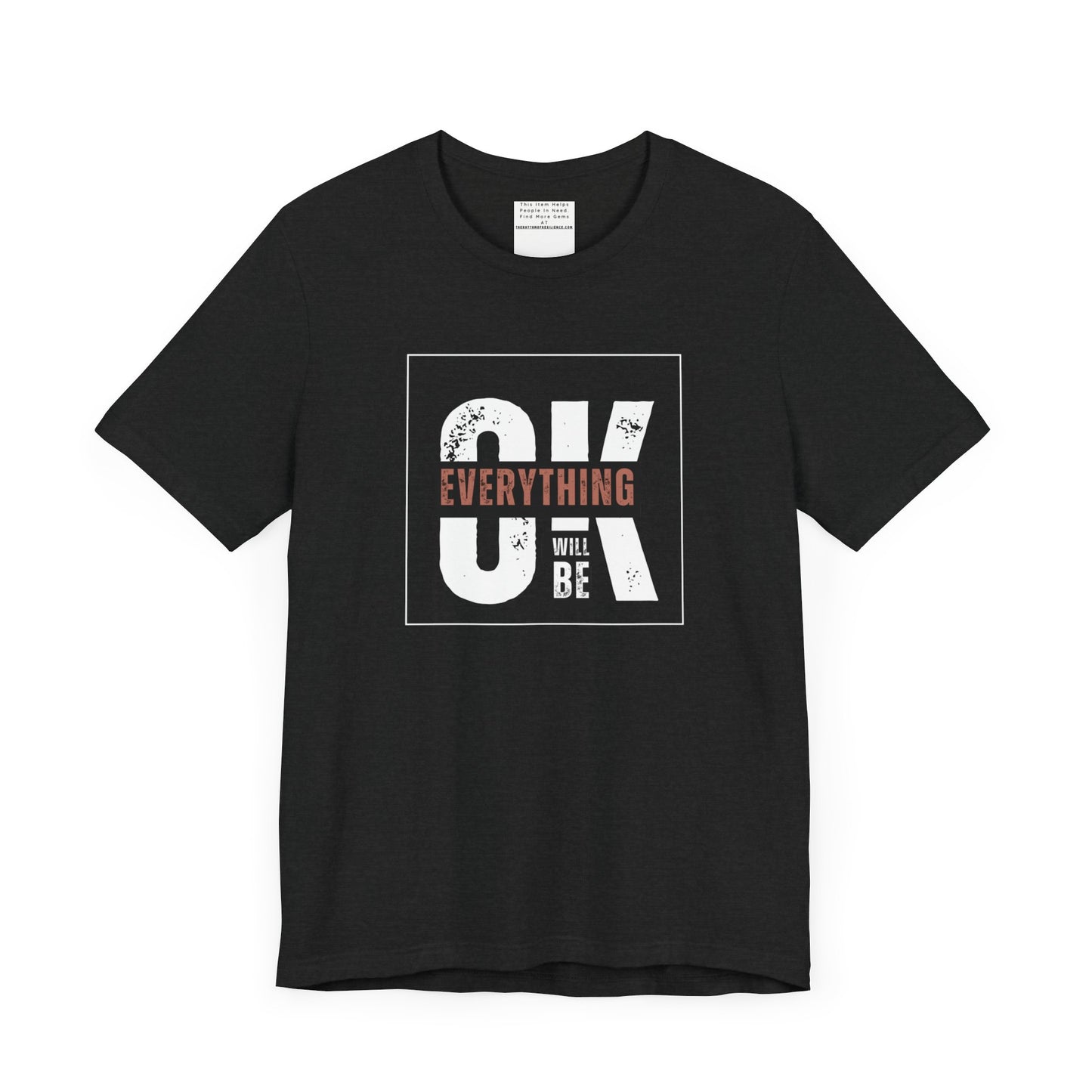 Everything will be ok Unisex Jersey Short Sleeve Tee-mental health awareness month