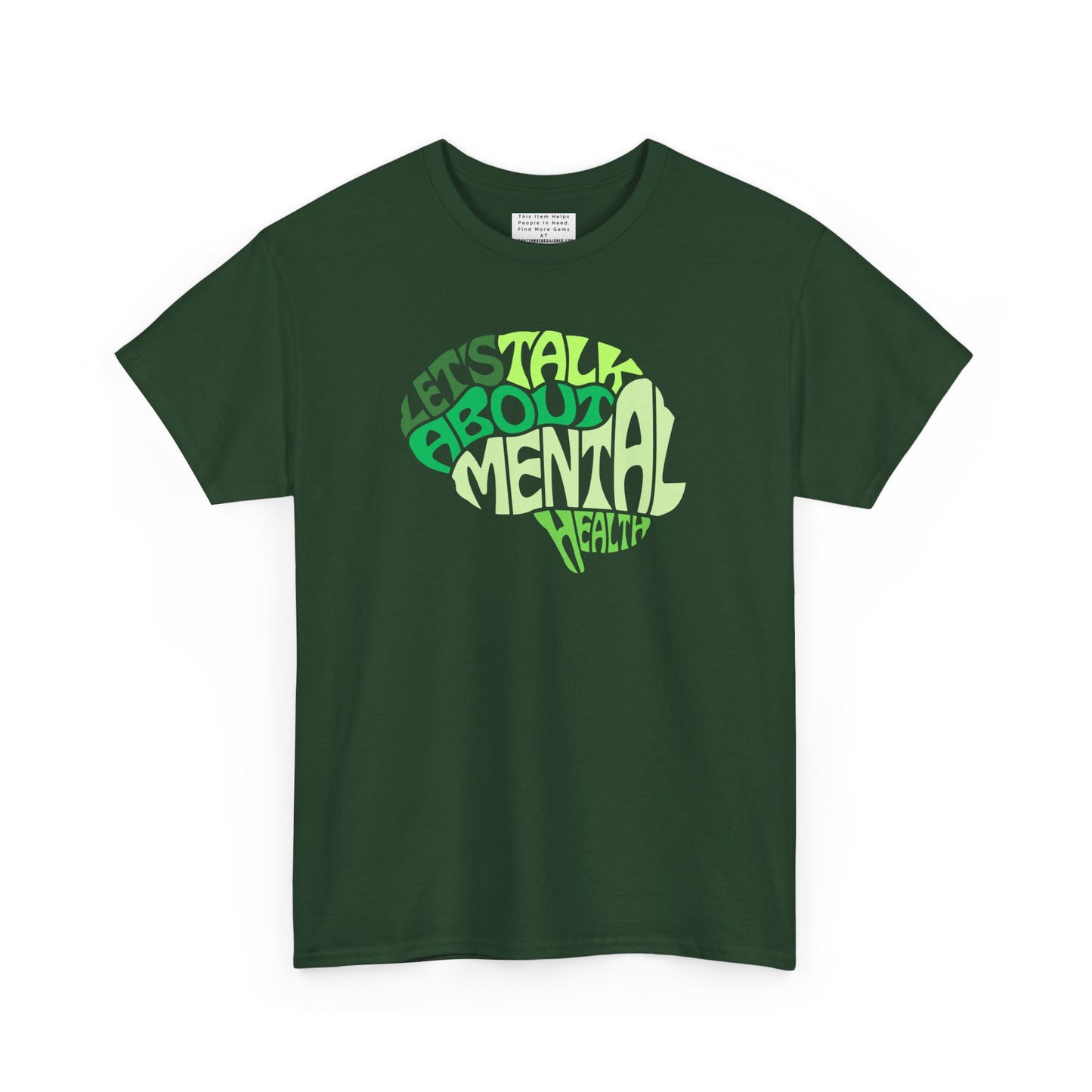 Lets talk about mental health Unisex Heavy Cotton Tee