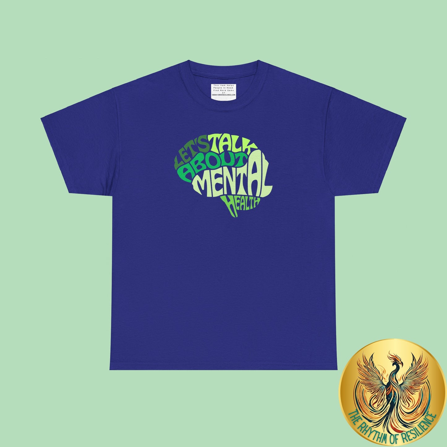 Lets talk about mental health Unisex Heavy Cotton Tee